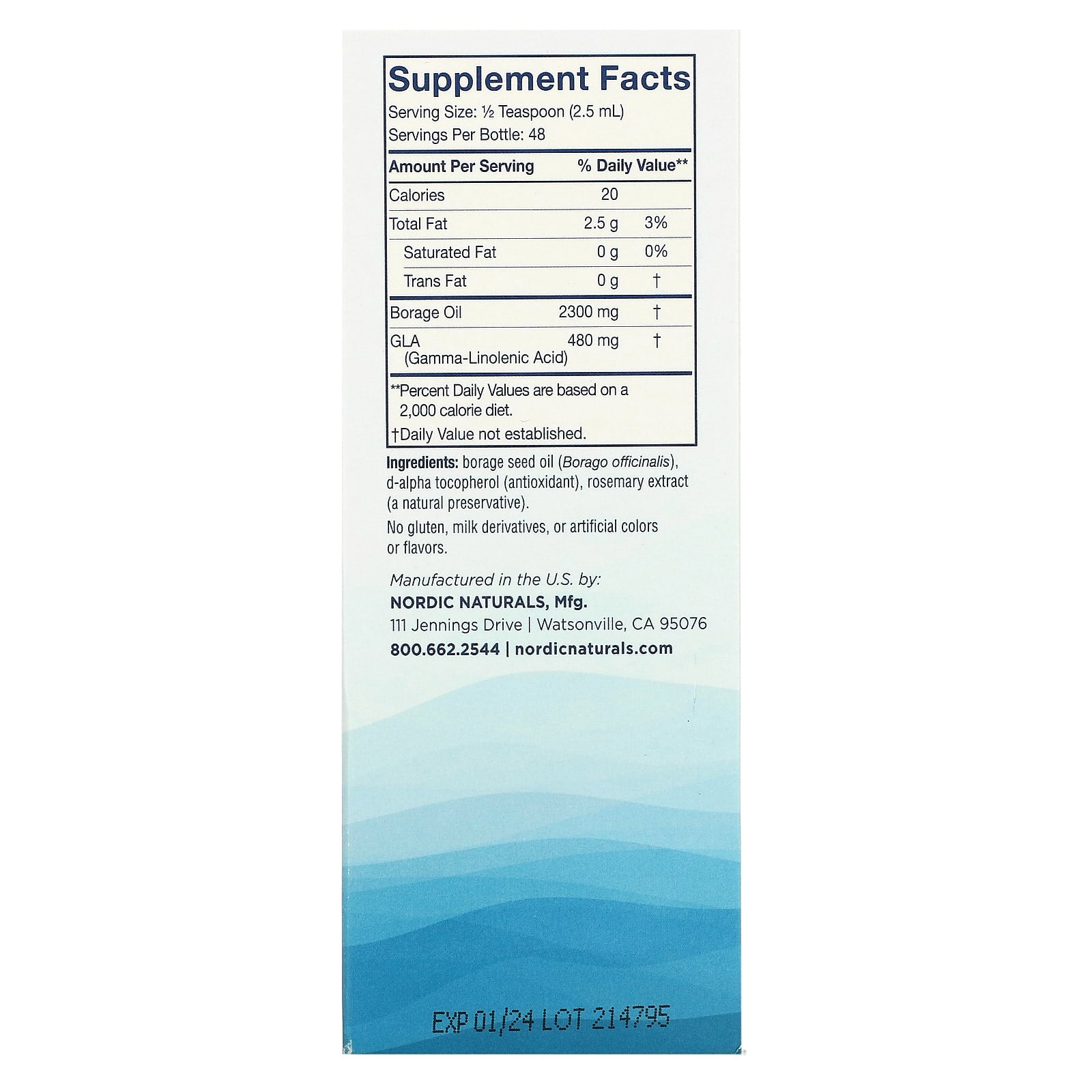 Nordic Naturals, Nordic Beauty, Borage Oil, 4 fl oz (119 ml) - Image 2