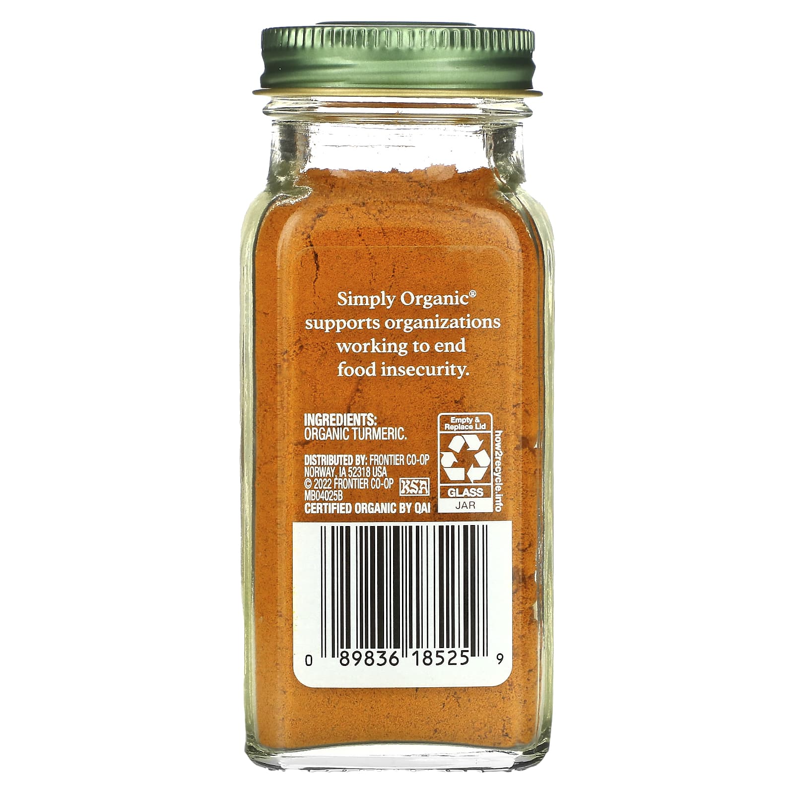 Simply Organic, Turmeric, 2.38 oz (67 g) - Image 2