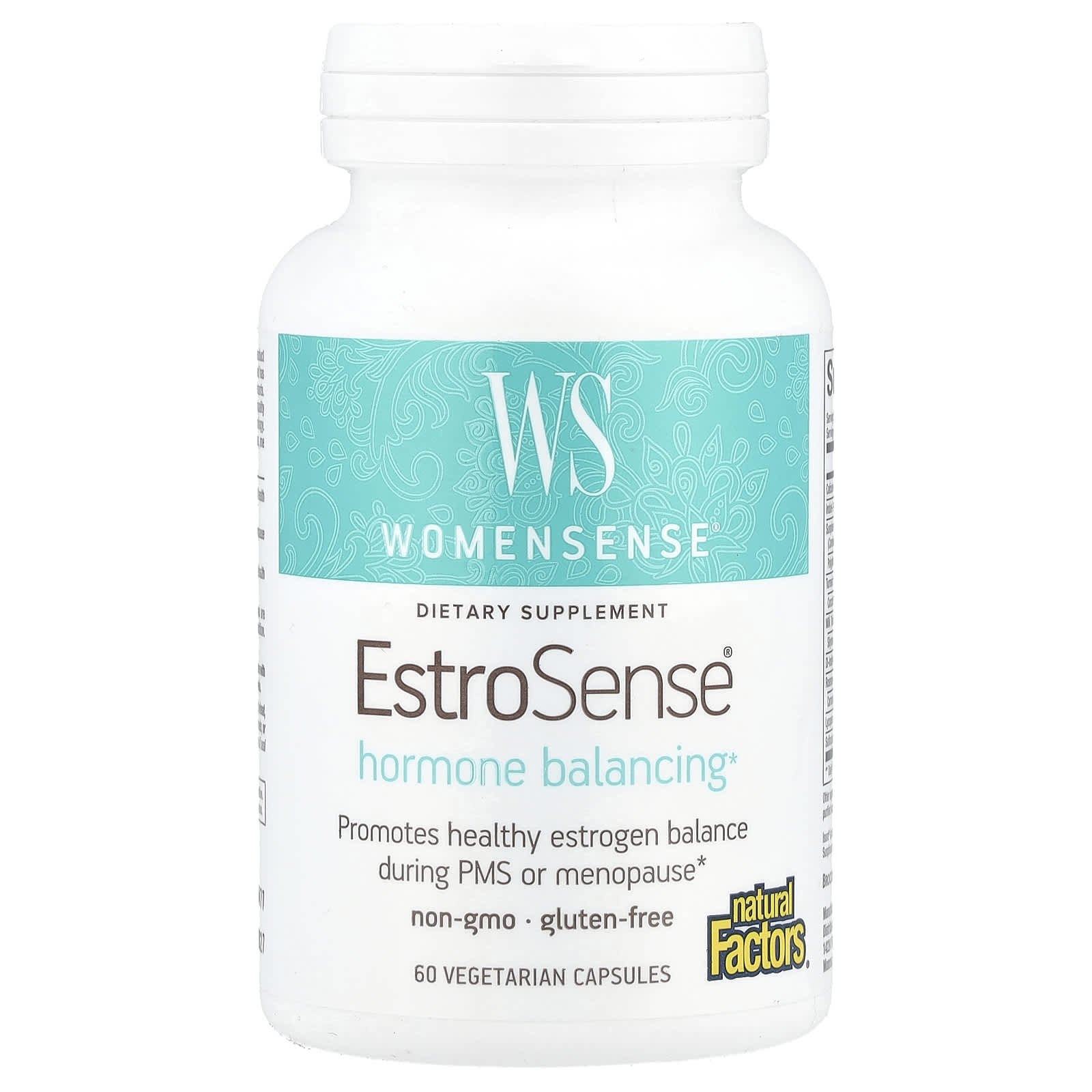 Natural Factors, WomenSense®, EstroSense®, Hormone Balancing, 60 Vegetarian Capsules - Image 1