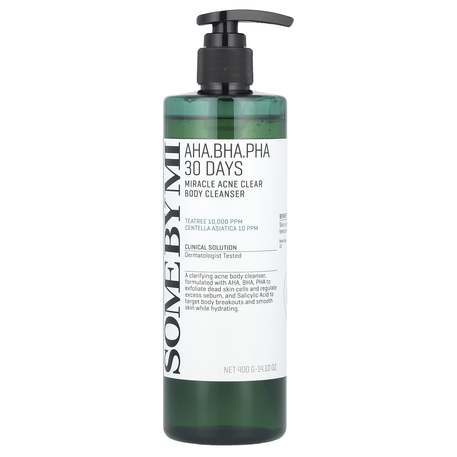 SOME BY MI, AHA. BHA. PHA 30 Days Miracle Acne Clear Body Cleanser, 14.10 oz (400 g) - Image 1