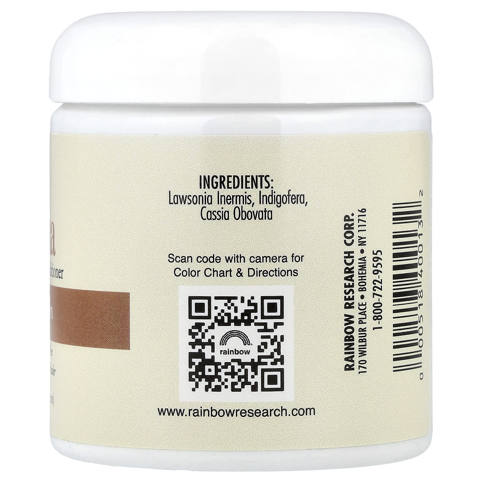 Rainbow Research, Henna, Hair Color and Conditioner, Light Brown, 4 oz (113 g) - Image 2