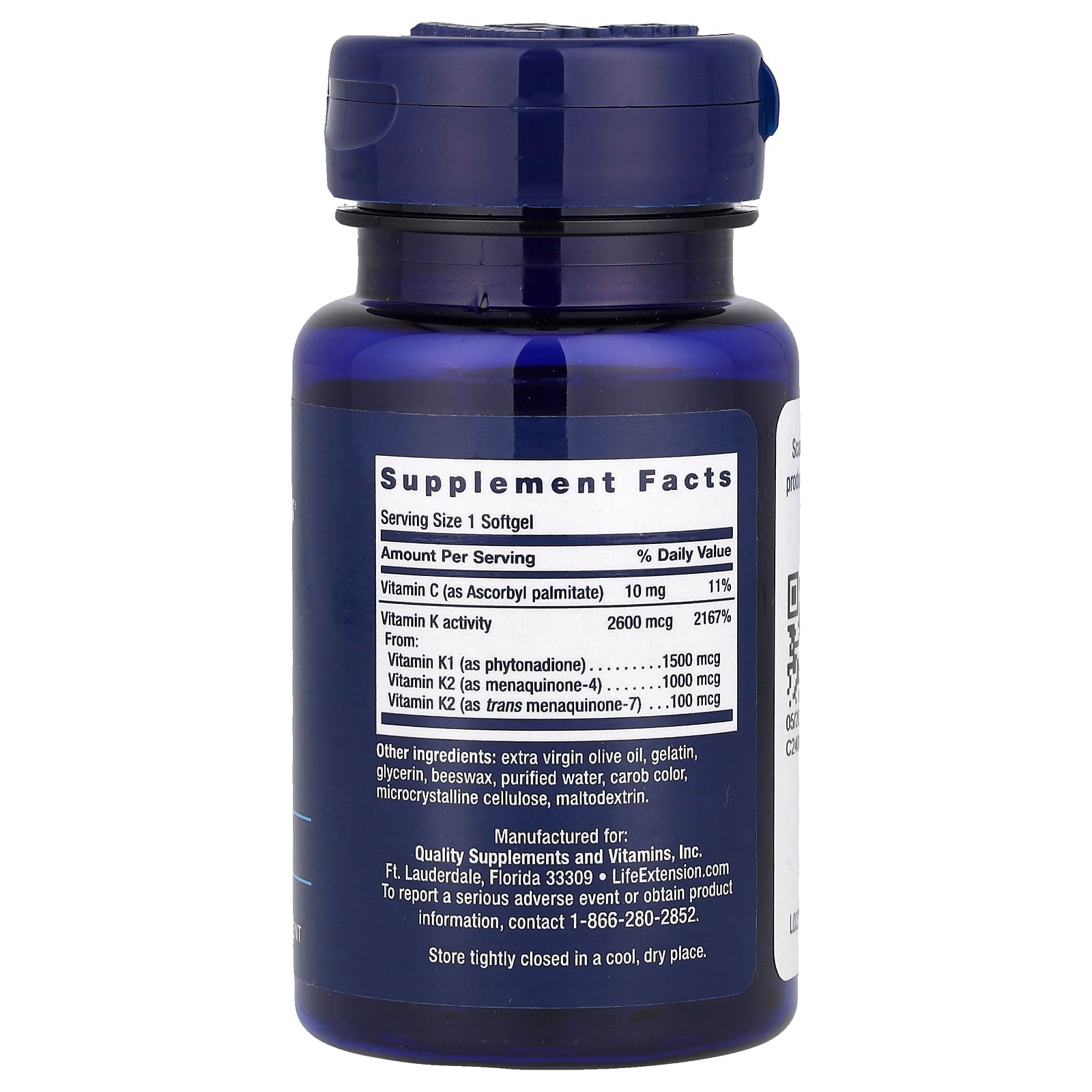 Life Extension, Super K, 90 Softgels - Image 2