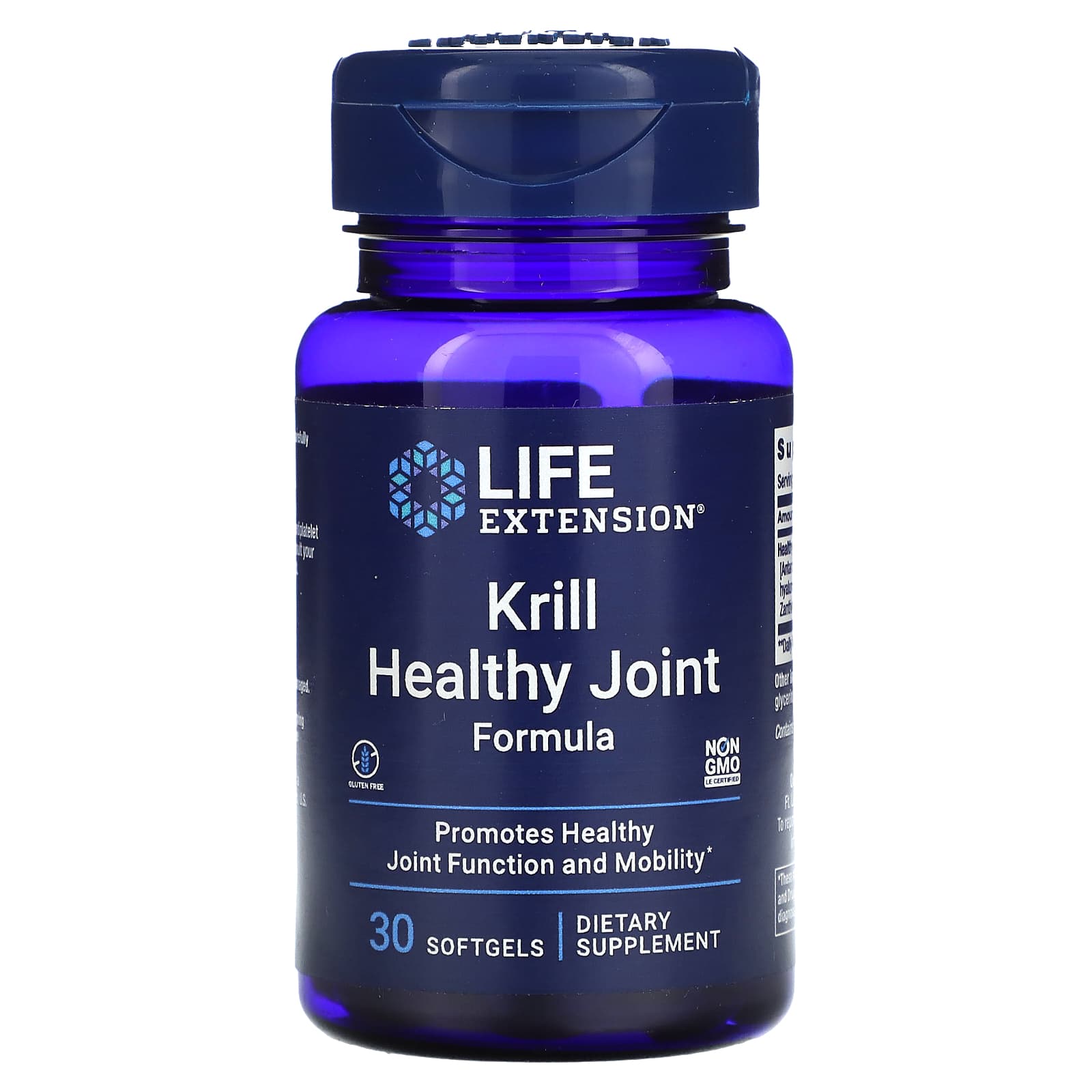 Life Extension, Krill Healthy Joint Formula, 30 Softgels - Image 1