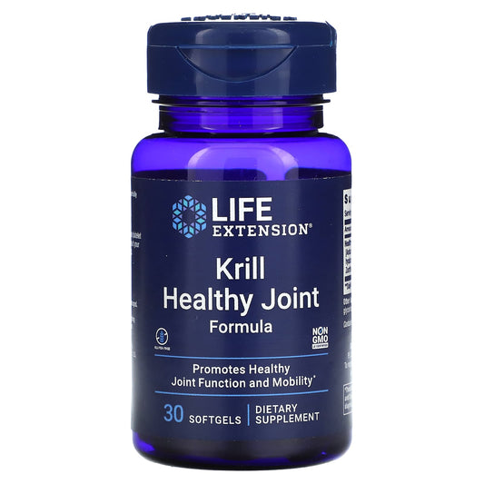 Life Extension, Krill Healthy Joint Formula, 30 Softgels - Image 1
