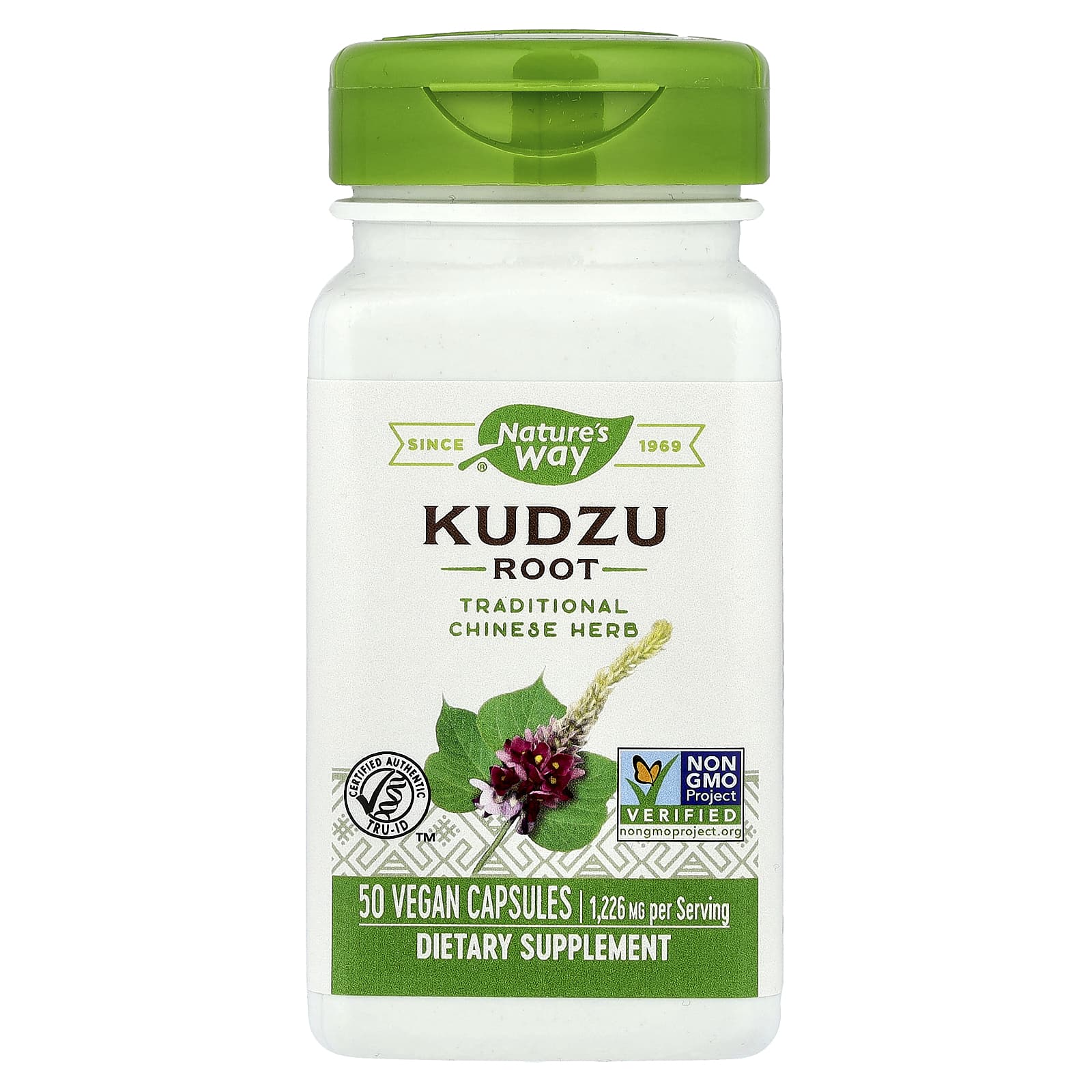 Nature's Way, Kudzu Root, 50 Vegan Capsules (613 mg per Capsule) - Image 1