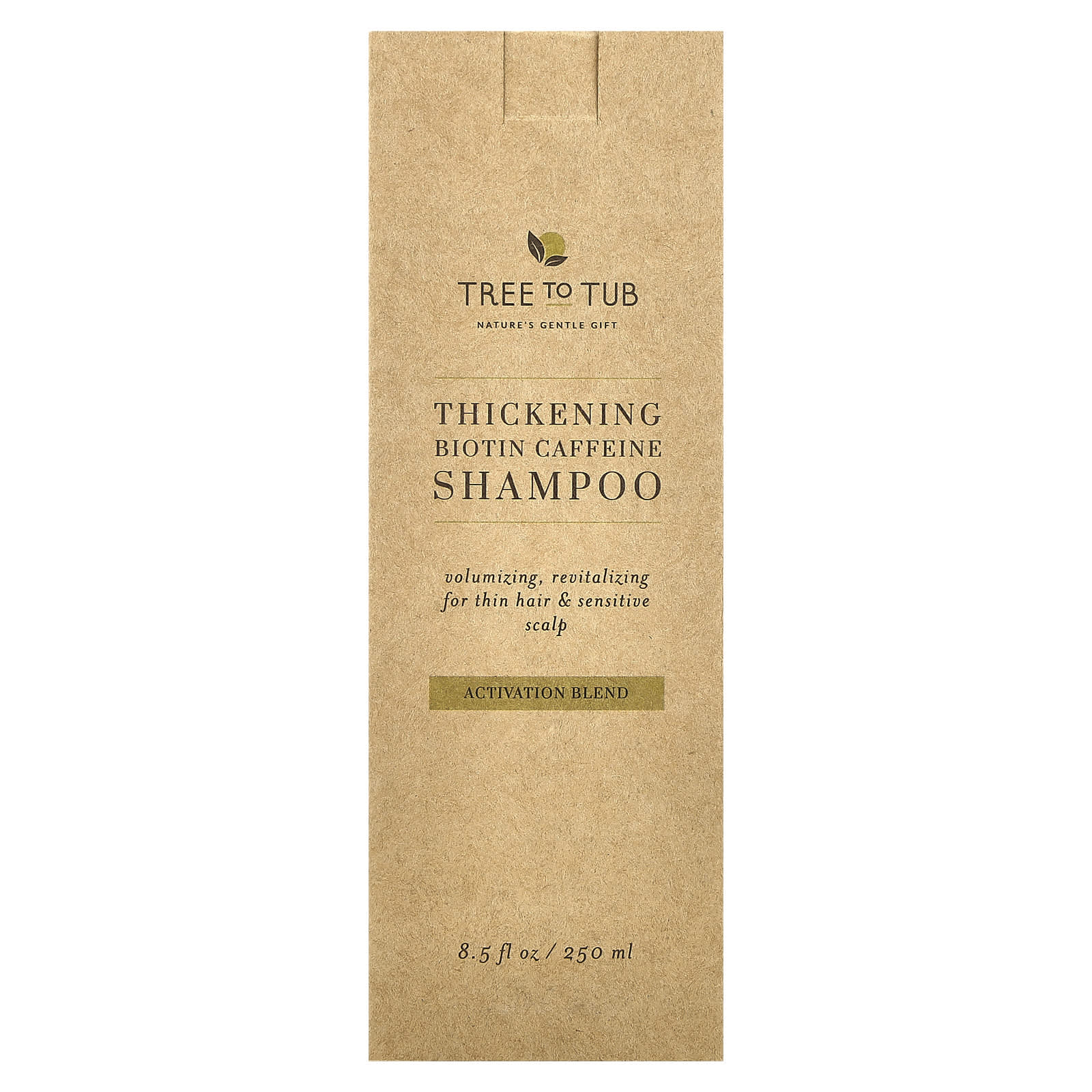 Tree To Tub, Thickening Biotin Caffeine Shampoo, Activation Blend , 8.5 fl oz (250 ml) - Image 2