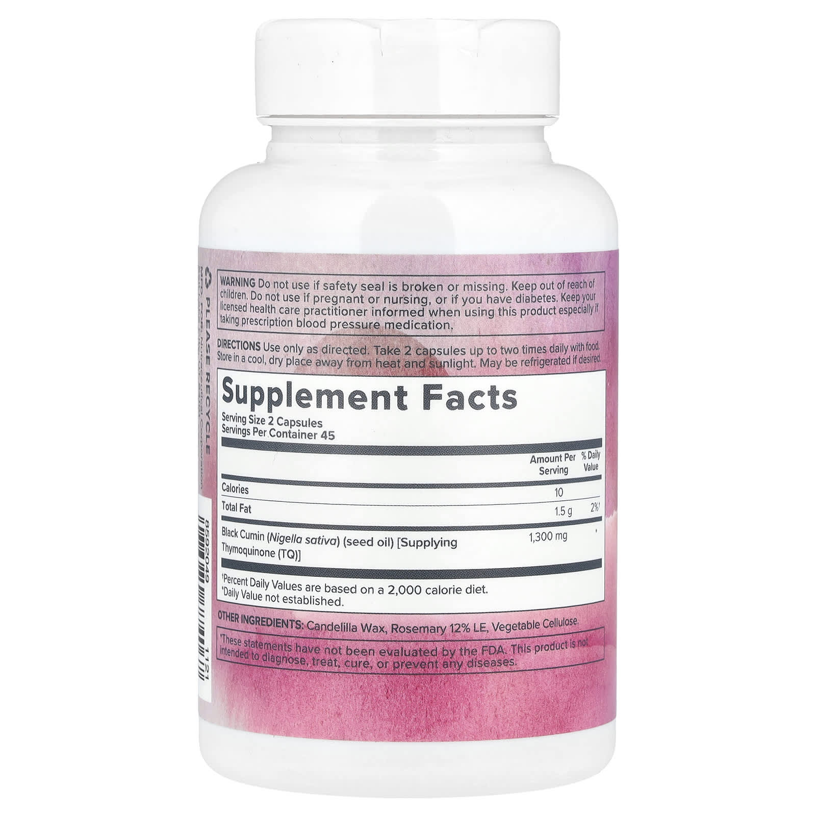 Black Seed Oil Capsules by Heritage Store - 650mg Per Capsule - Image 2