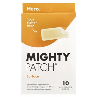 Hero Cosmetics Mighty Patch XL for Bigger Breakouts - 10 Hydrocolloid Patches