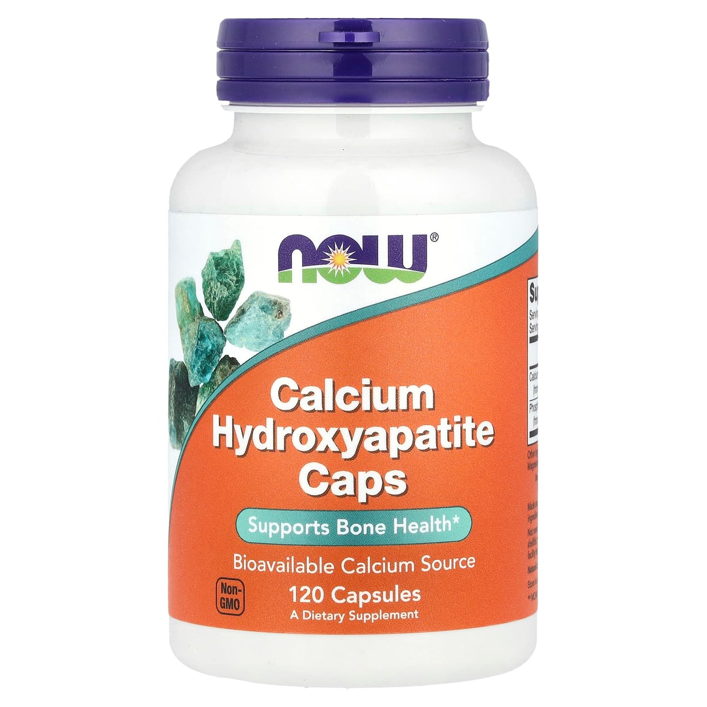 NOW Foods, Calcium Hydroxyapatite Caps, 120 Capsules - Image 1