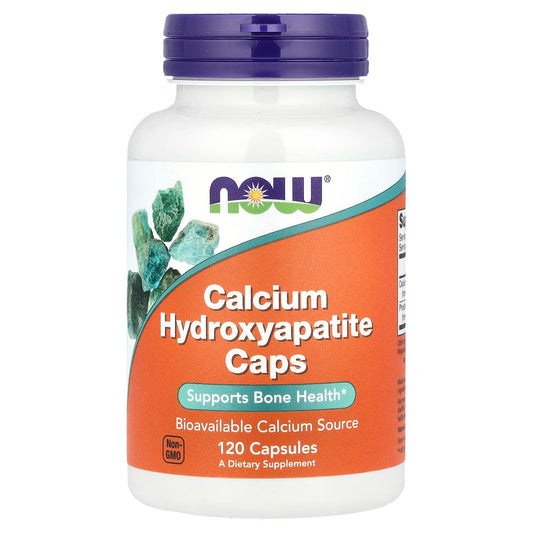 NOW Foods, Calcium Hydroxyapatite Caps, 120 Capsules - Image 1