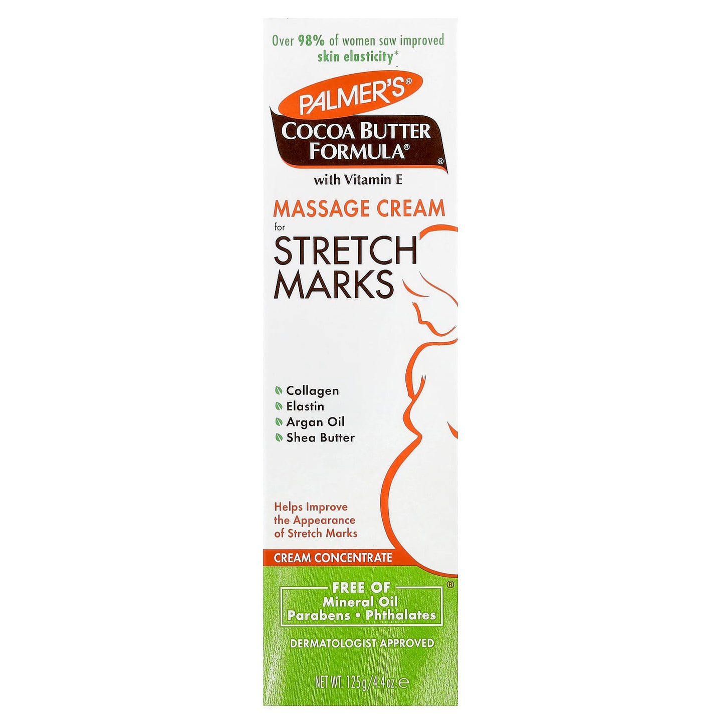 Palmer's, Cocoa Butter Formula® with Vitamin E, Massage Cream for Stretch Marks, 4.4 oz (125 g) - Image 2