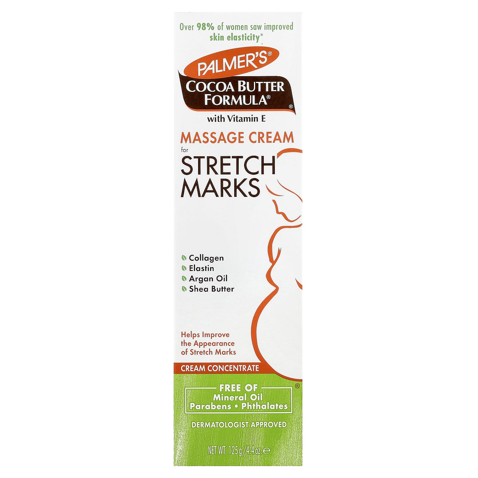Palmer's, Cocoa Butter Formula® with Vitamin E, Massage Cream for Stretch Marks, 4.4 oz (125 g) - Image 2