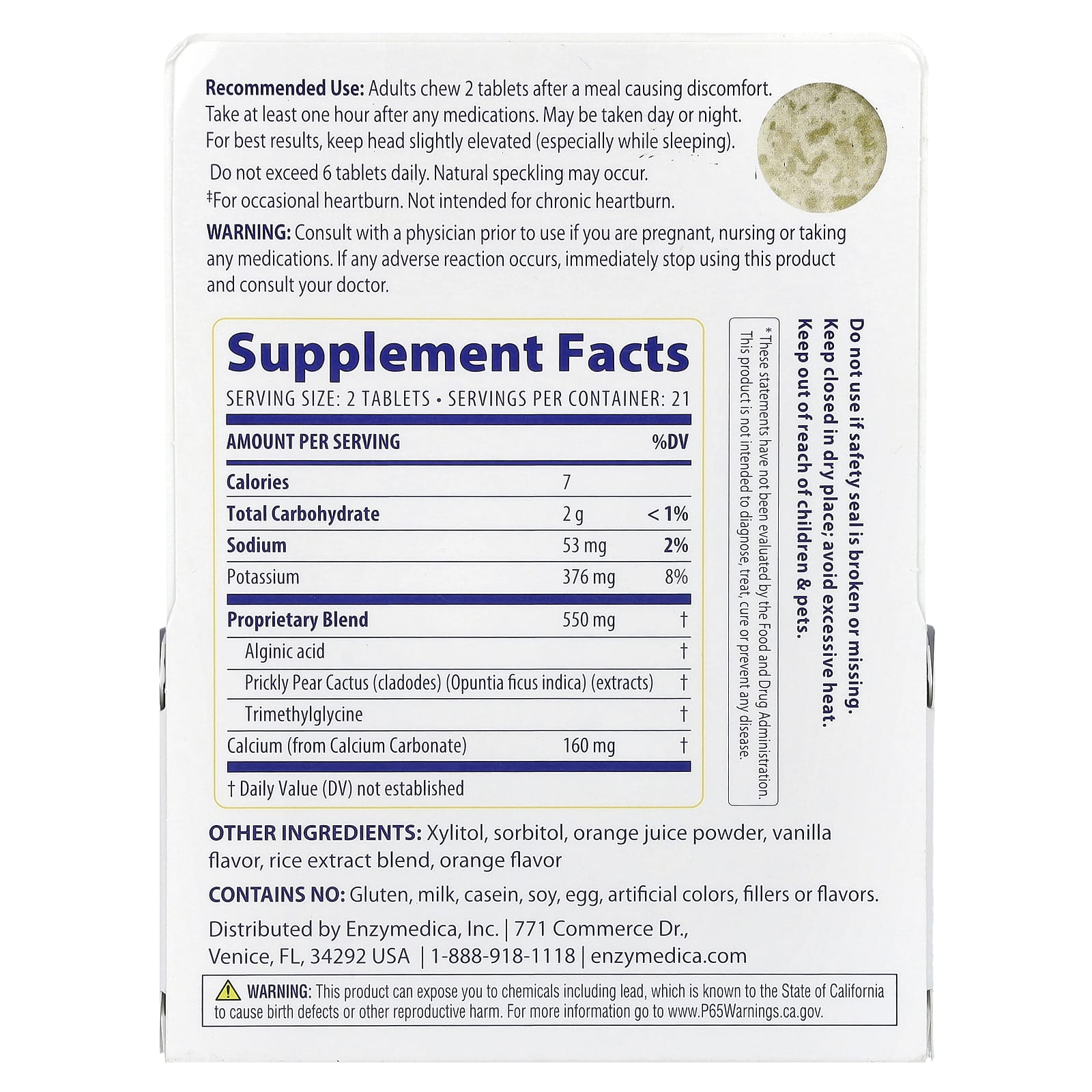 <span>Enzymedica's Heartburn Soothe Solution - All-Natural Relief for Occasional Heartburn</span> - Image 2
