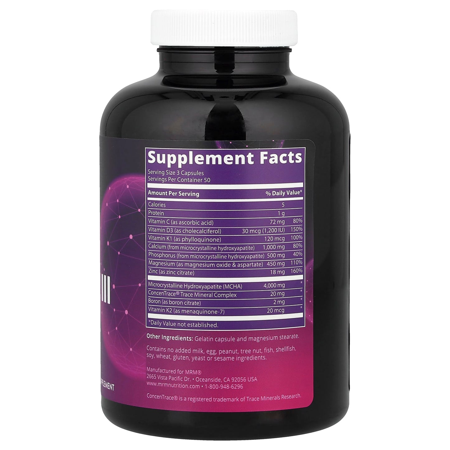 MRM Nutrition, Bone Maximizer III with MCHA, 150 Capsules - Image 2