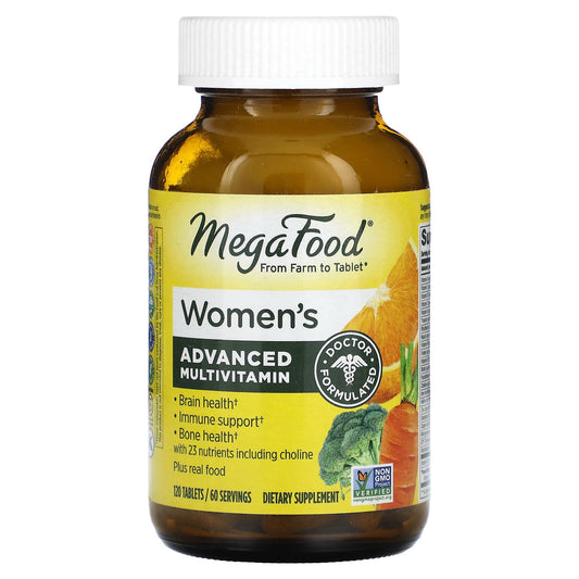 MegaFood, Women's Advanced Multivitamin, 120 Tablets - Image 1