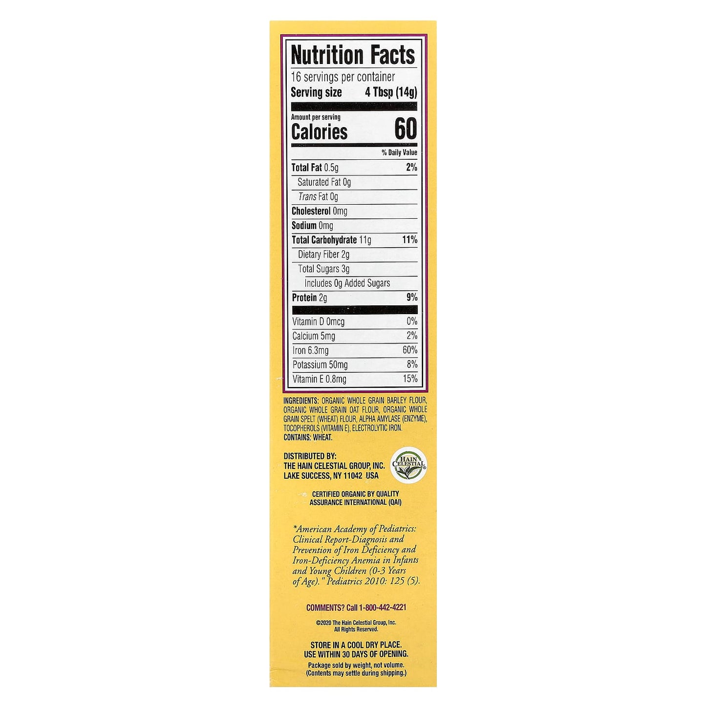 Organic Whole Grain Baby Cereal by Earth's Best | USDA Certified - Image 2