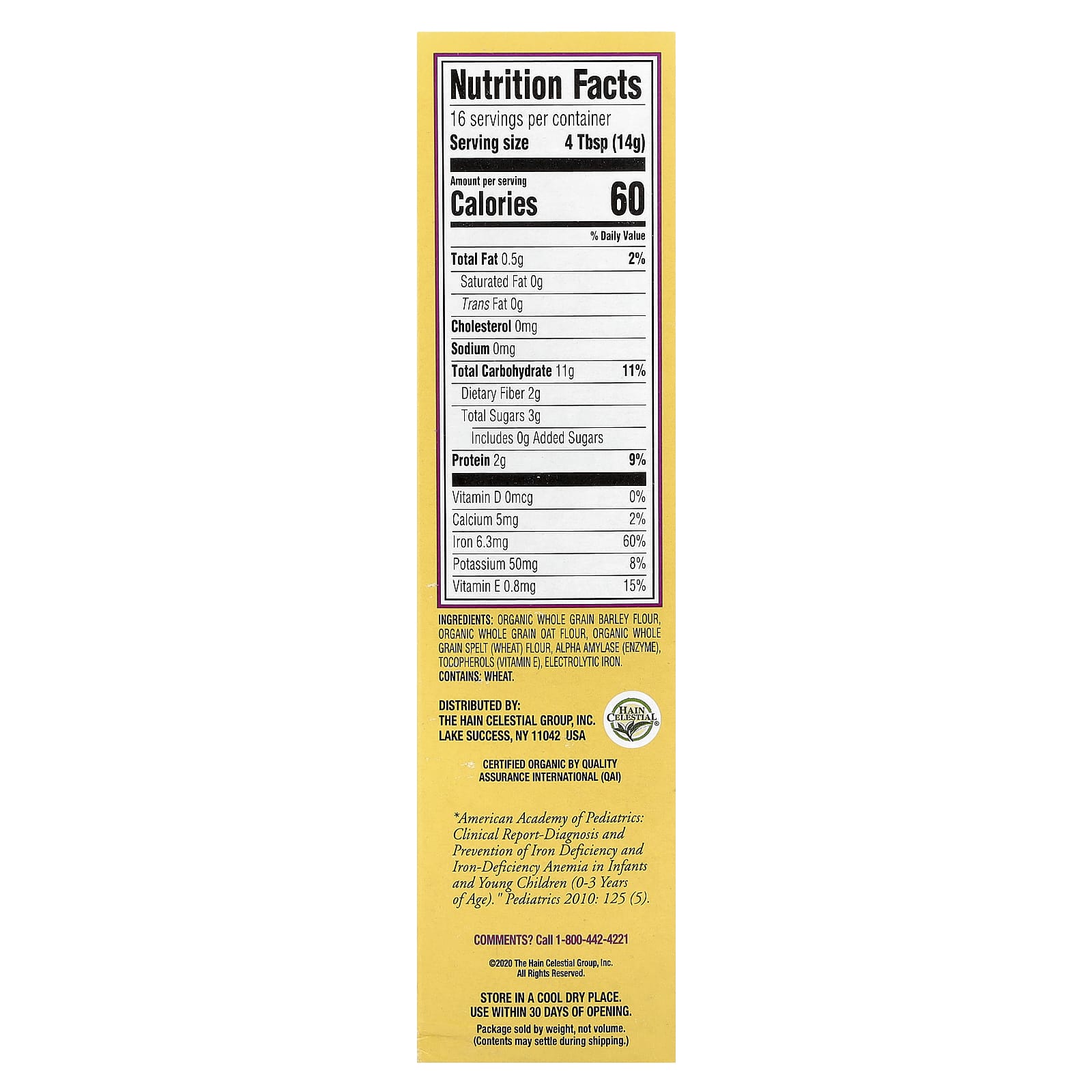Organic Whole Grain Baby Cereal by Earth's Best | USDA Certified - Image 2