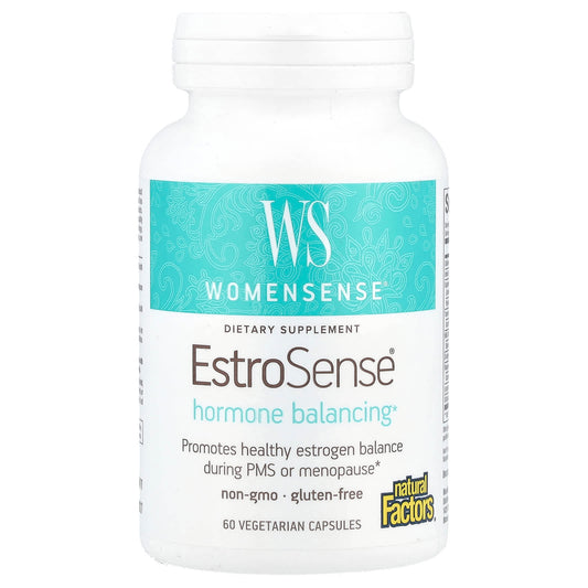 Natural Factors, WomenSense®, EstroSense®, Hormone Balancing, 60 Vegetarian Capsules - Image 1
