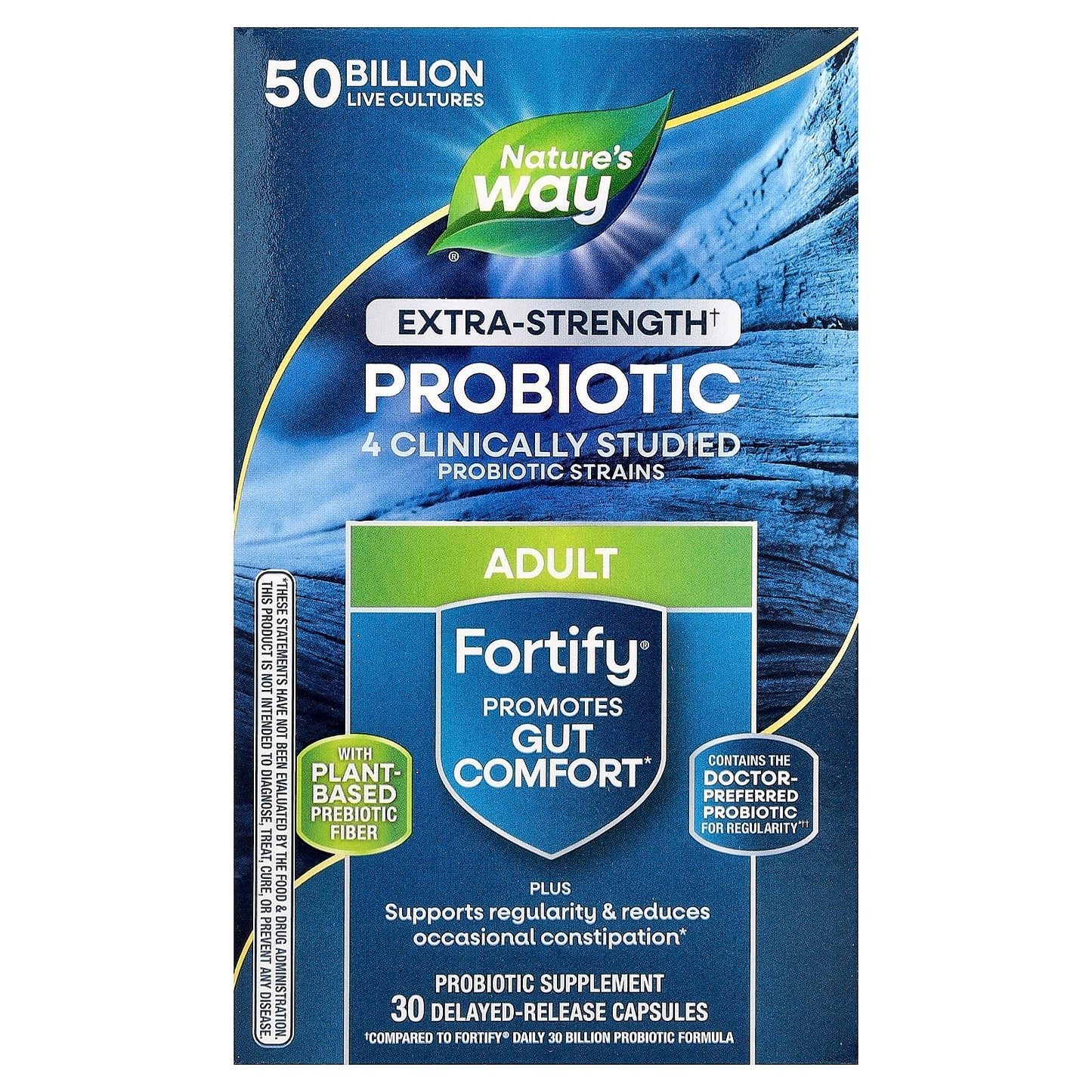 Nature's Way, Fortify®, Probiotic, Adult, Extra Strength, 50 Billion, 30 Delayed Release Capsules - Image 1