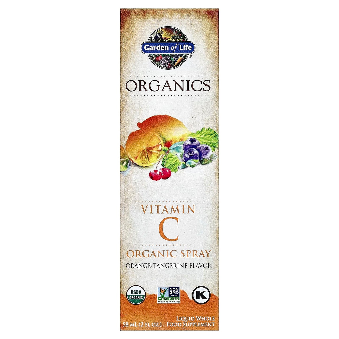 Vitamin C Organic Spray by Garden of Life - Boost Immunity & Skin Health - Image 1