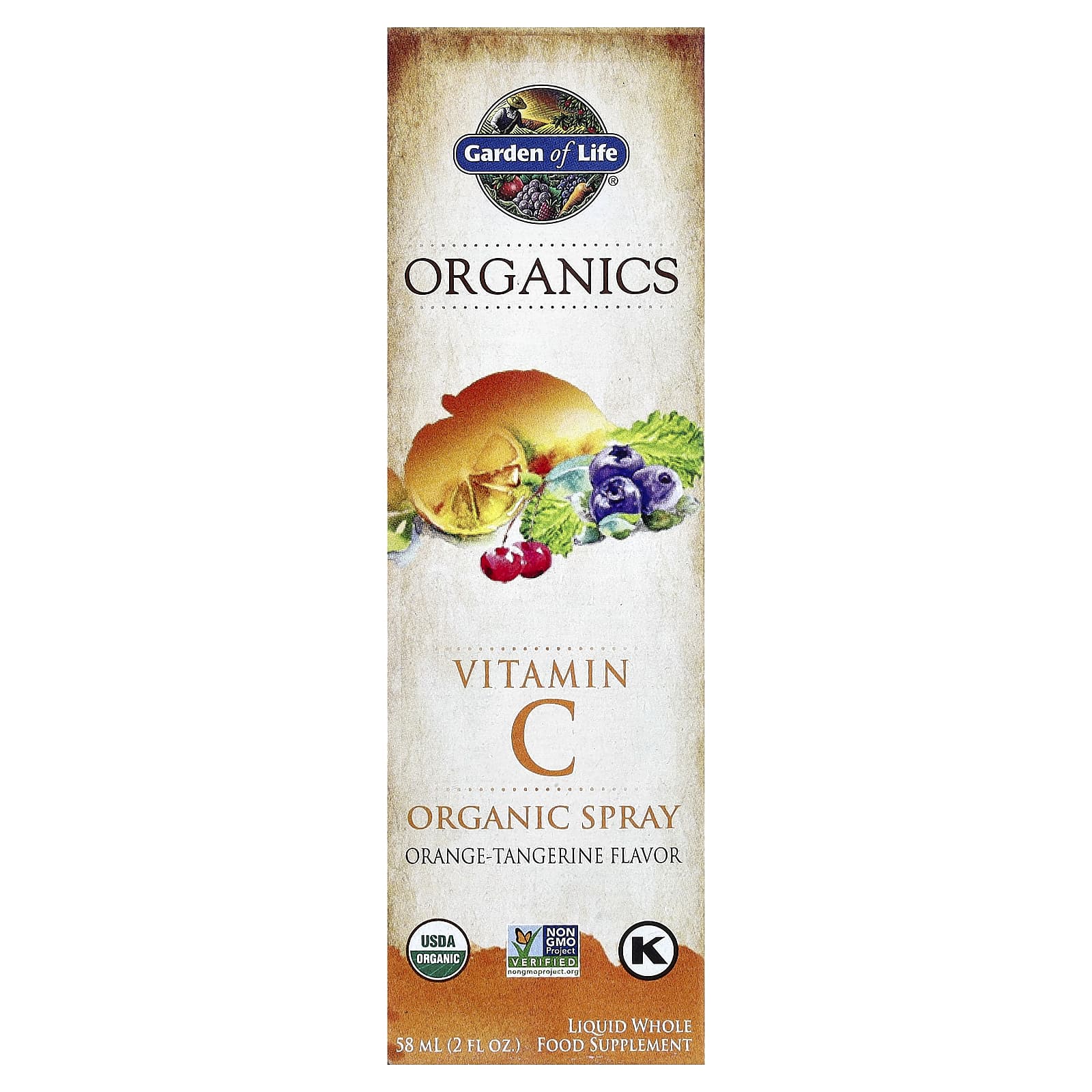 Vitamin C Organic Spray by Garden of Life - Boost Immunity & Skin Health - Image 1