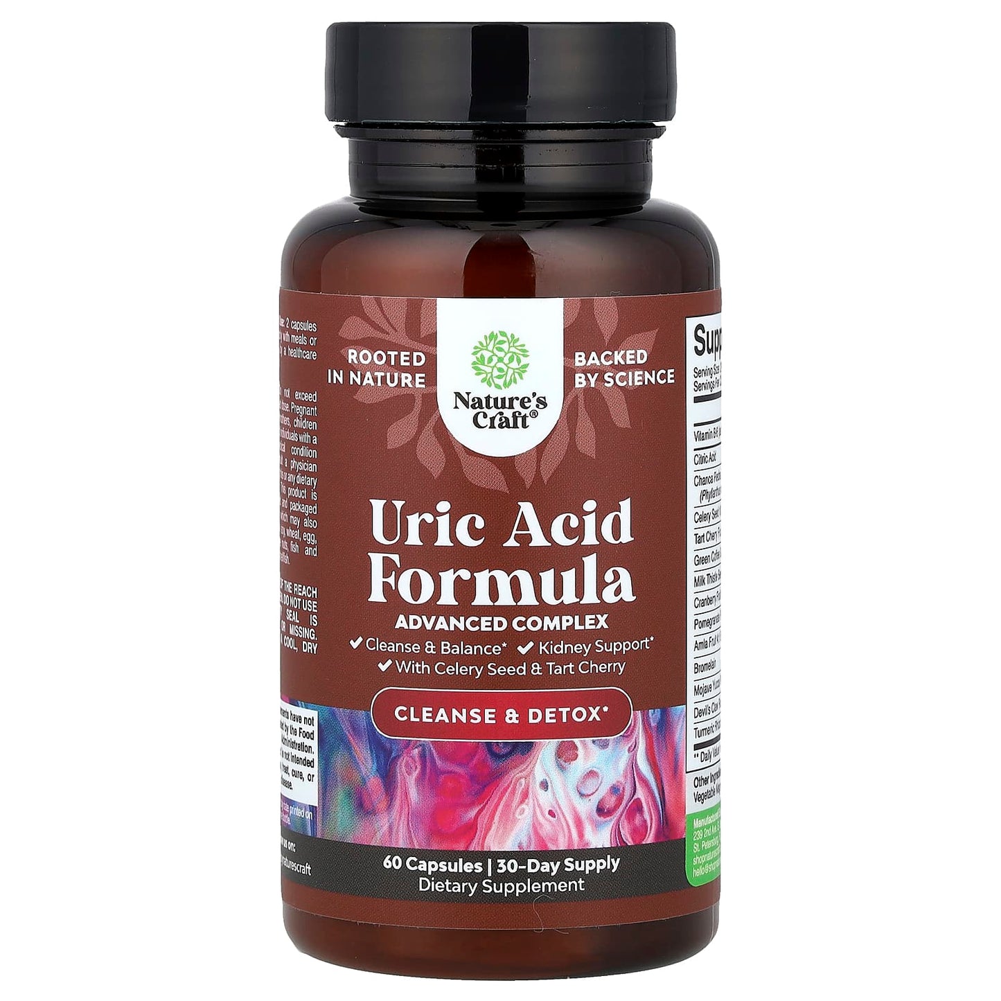 Nature's Craft, Uric Acid Formula, 60 Capsules - Image 1