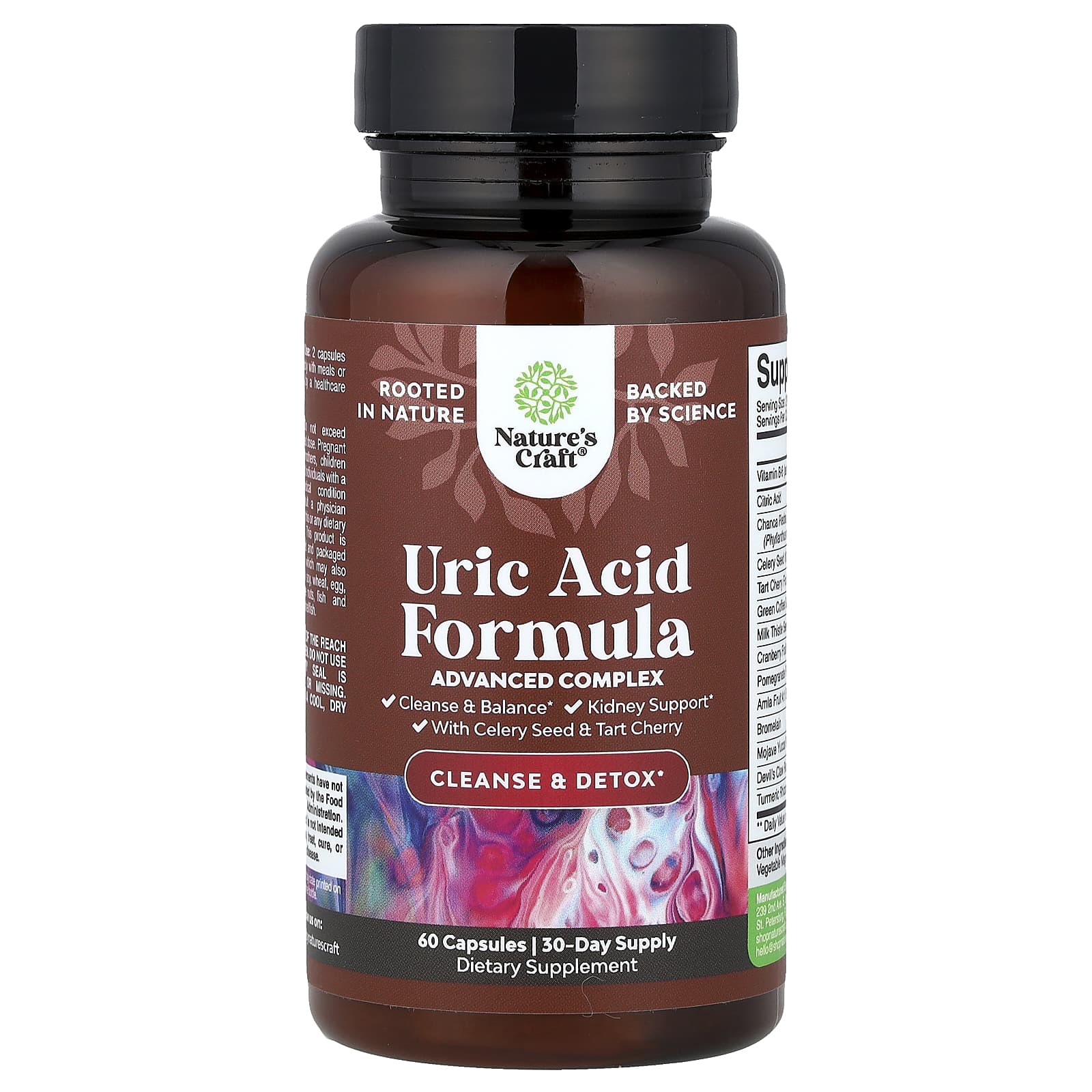 Nature's Craft, Uric Acid Formula, 60 Capsules - Image 1