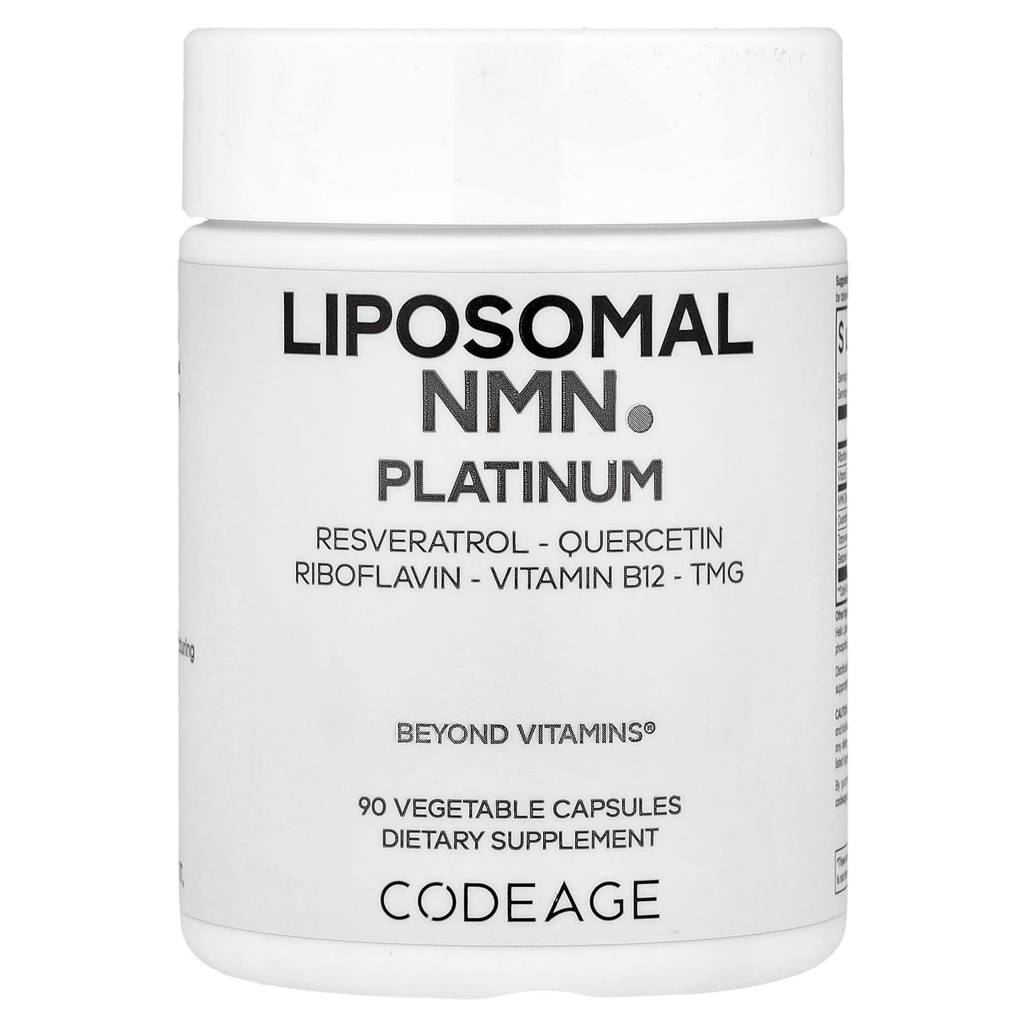 Unlock Youthful Vitality with CodeAge Liposomal NMN Platinum - 90 Capsules - Image 1