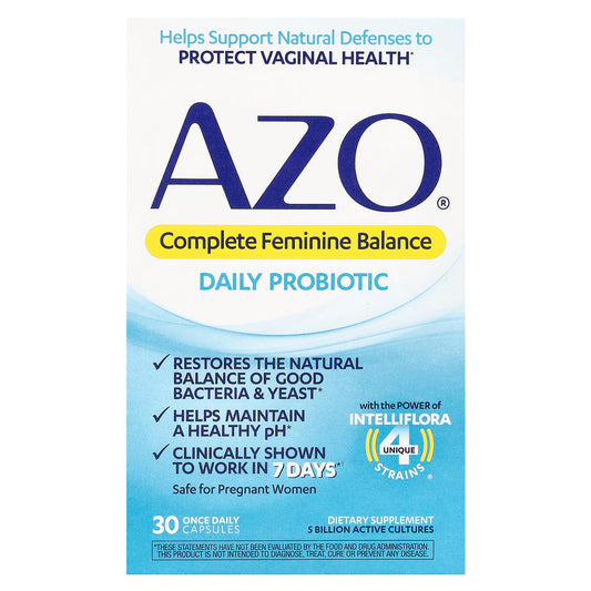 AZO Complete Feminine Balance Daily Probiotic 5 Billion Capsules - Image 1