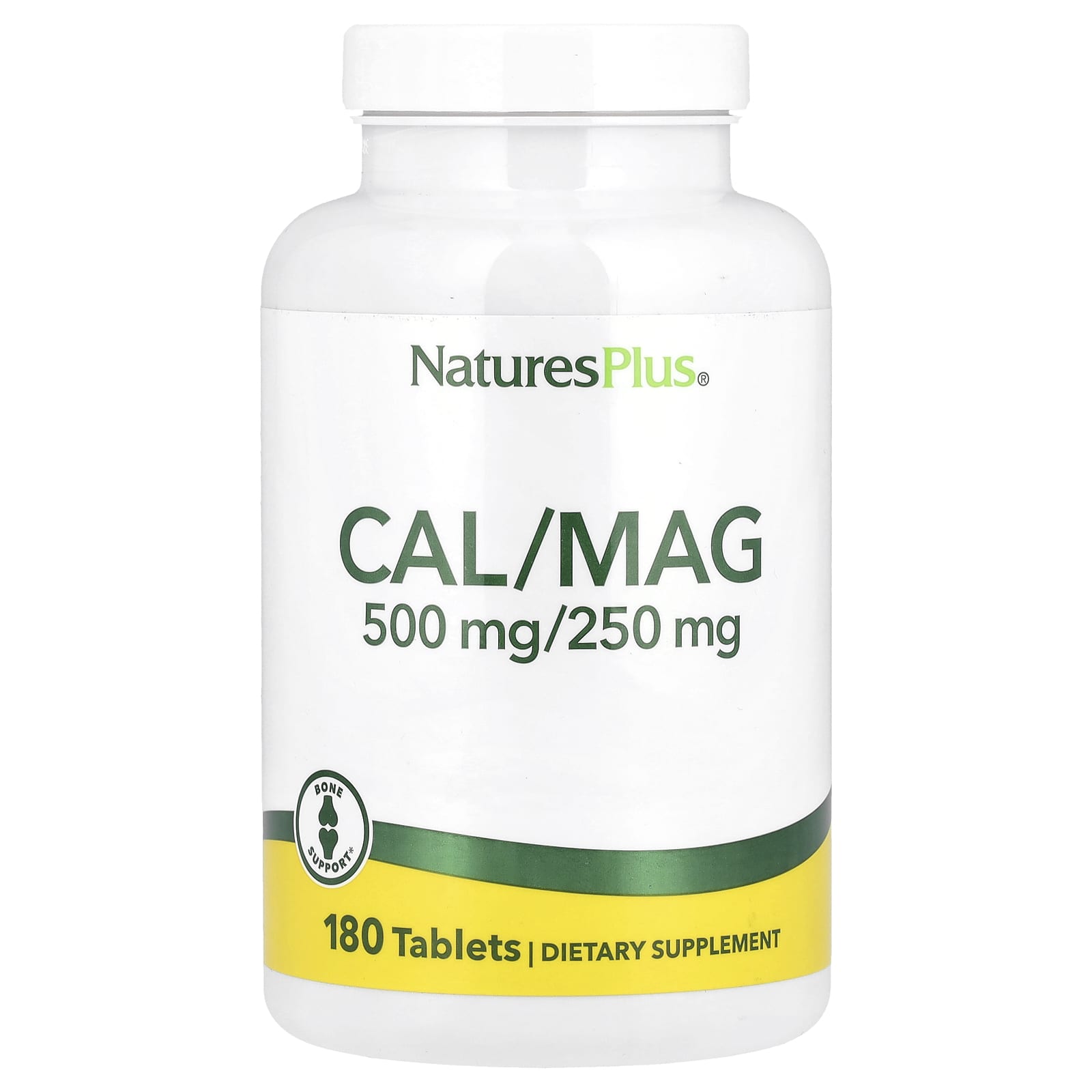 NaturesPlus, Cal/Mag, 180 Tablets - Image 1