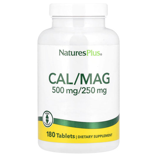 NaturesPlus, Cal/Mag, 180 Tablets - Image 1