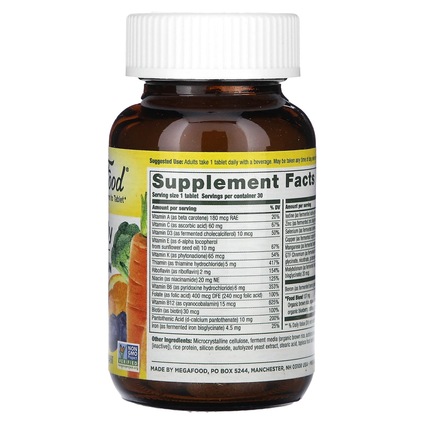 MegaFood, One Daily Multivitamin, 30 Tablets - Image 2