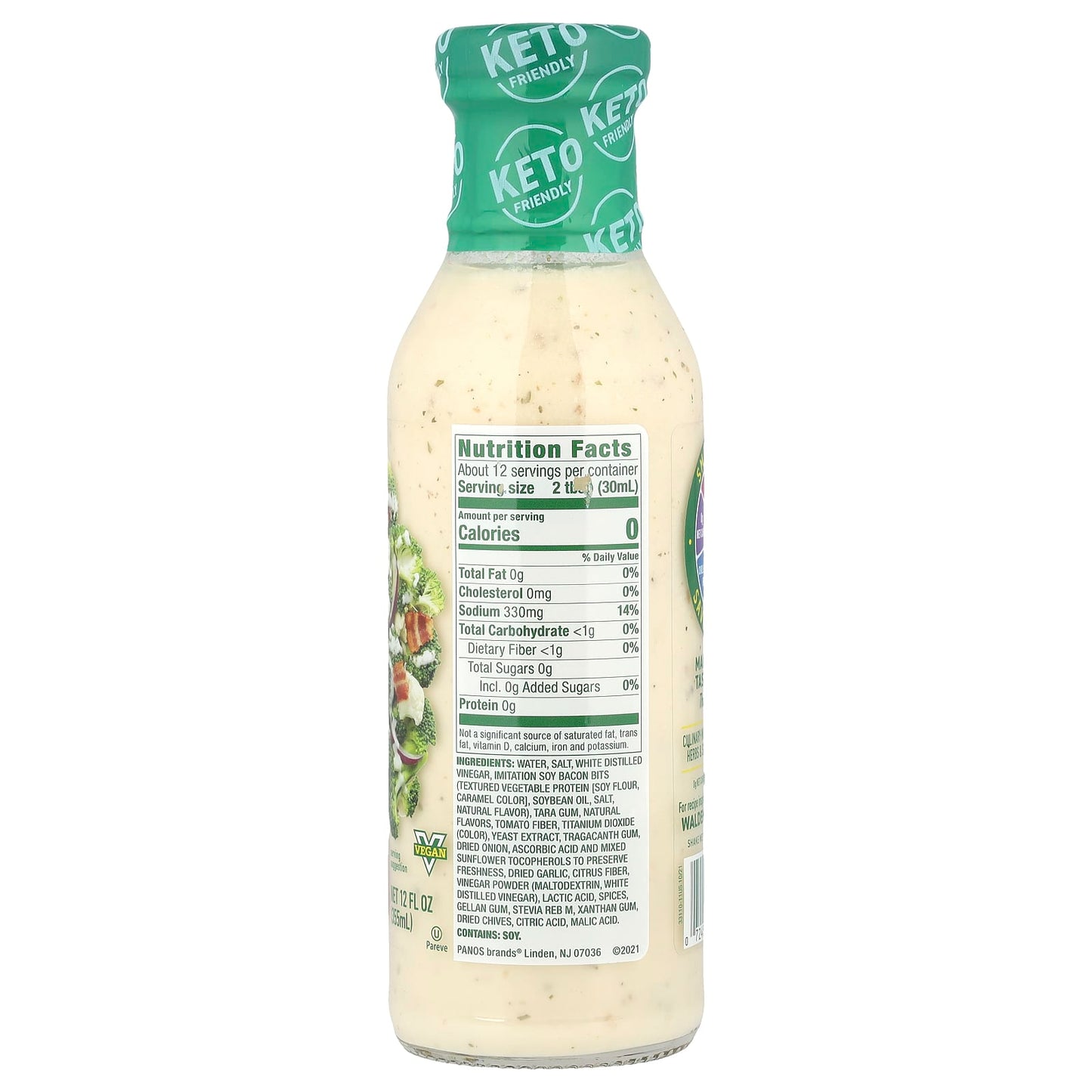 Walden Farms, Bac'n Ranch Dressing, 12 fl oz (355 ml) - Image 2