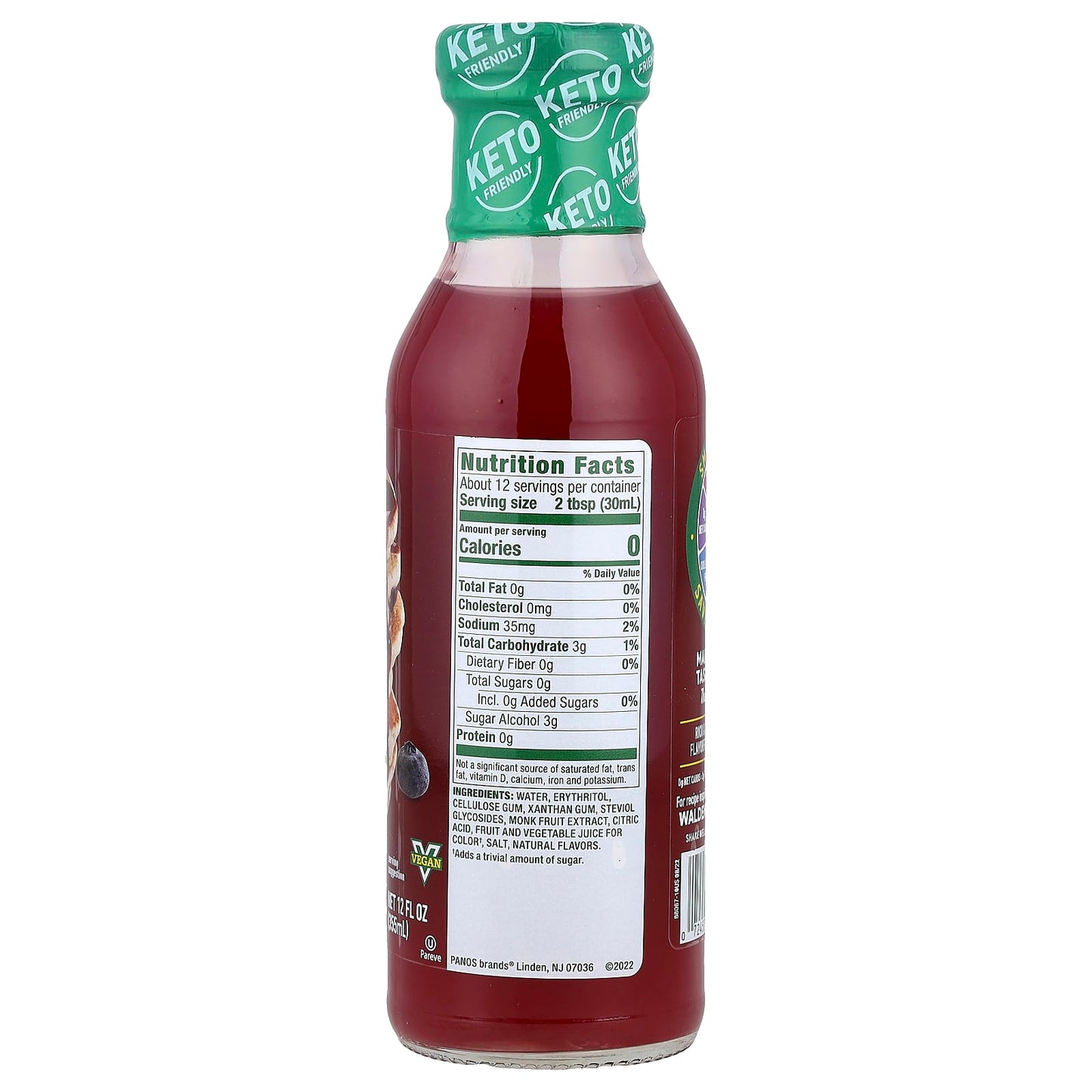 Walden Farms, Blueberry Syrup, 12 fl oz (355 ml) - Image 2
