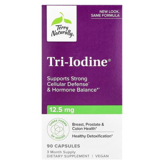 Terry Naturally, Tri-Iodine®, 12.5 mg, 90 Capsules - Image 1