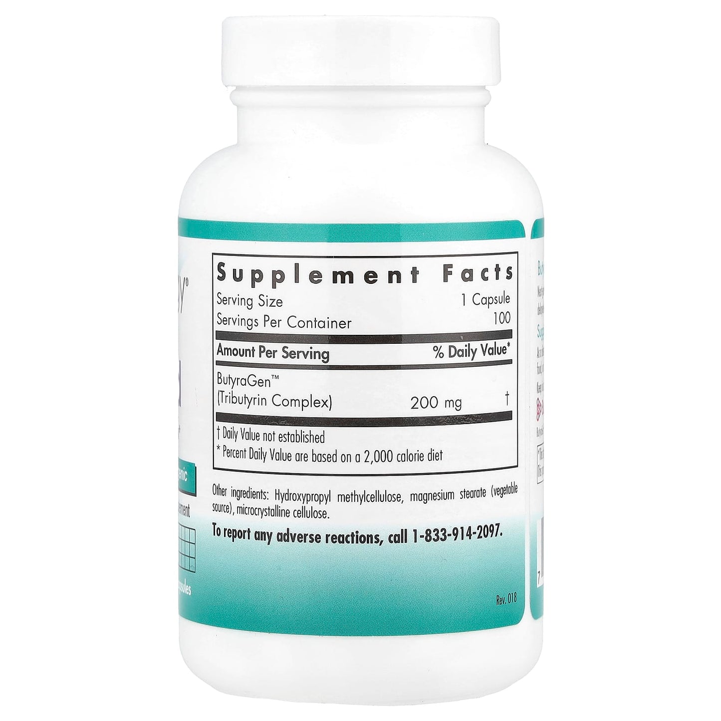 Nutricology, ButyrAid, 100 Delayed-Release Vegetarian Capsules - Image 2