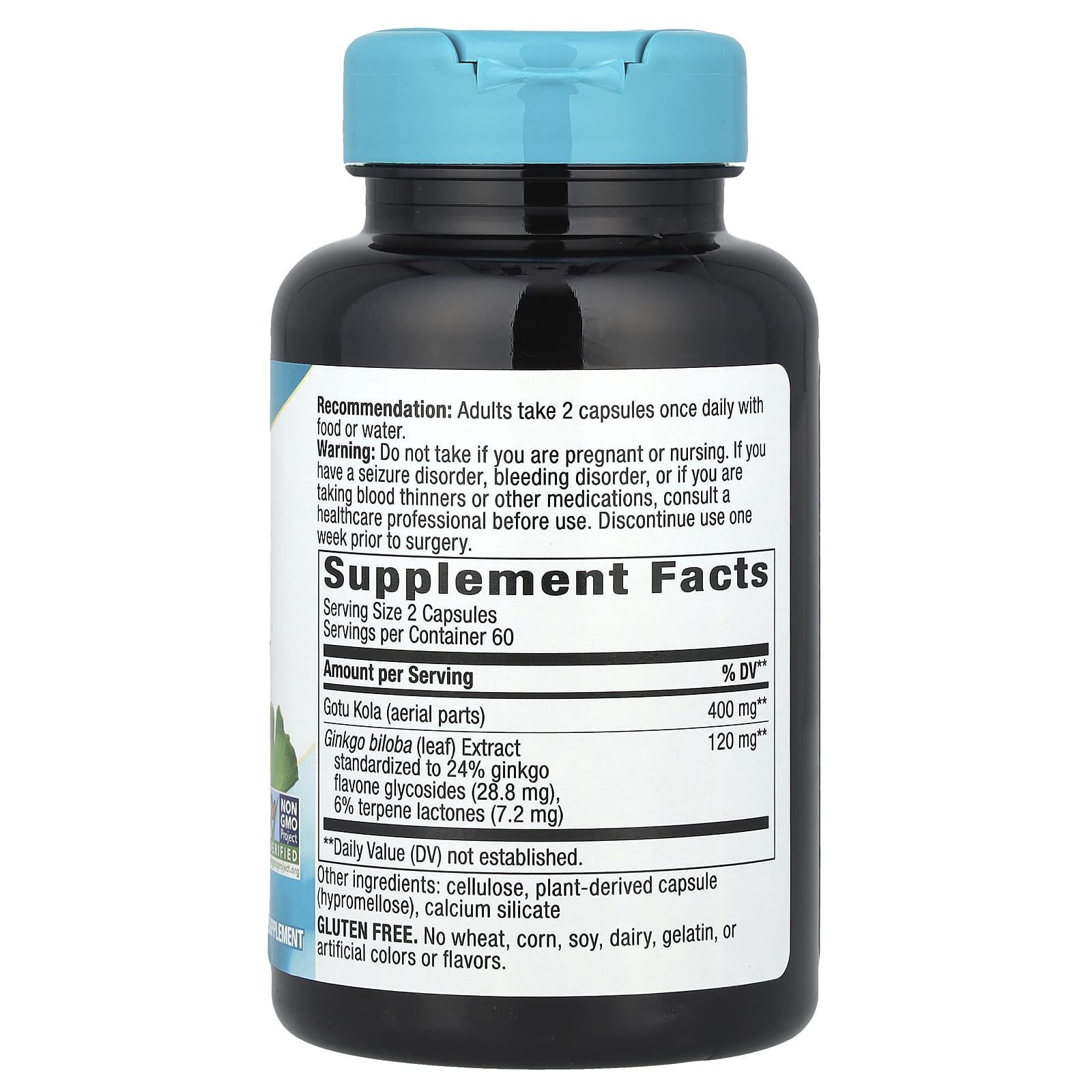 Nature's Way, Ginkgo Premium Extract, 120 Vegan Capsules - Image 2