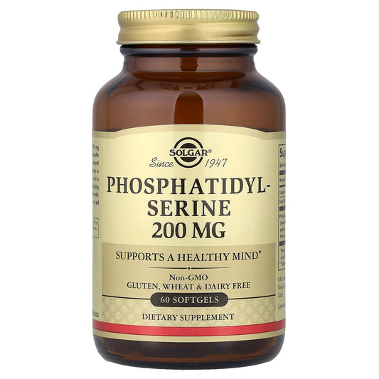 Solgar, Phosphatidylserine, 200 mg, 60 Softgels - Image 1