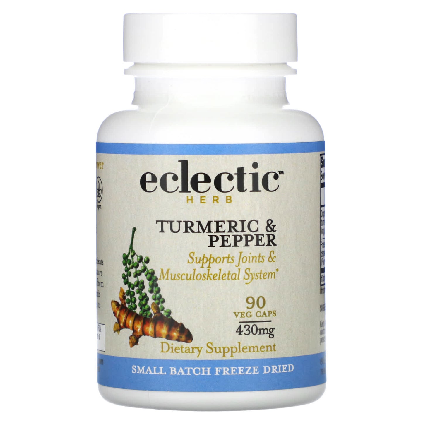 Turmeric & Pepper Freeze-Dried Herb Supplements for Joint Support - Image 1