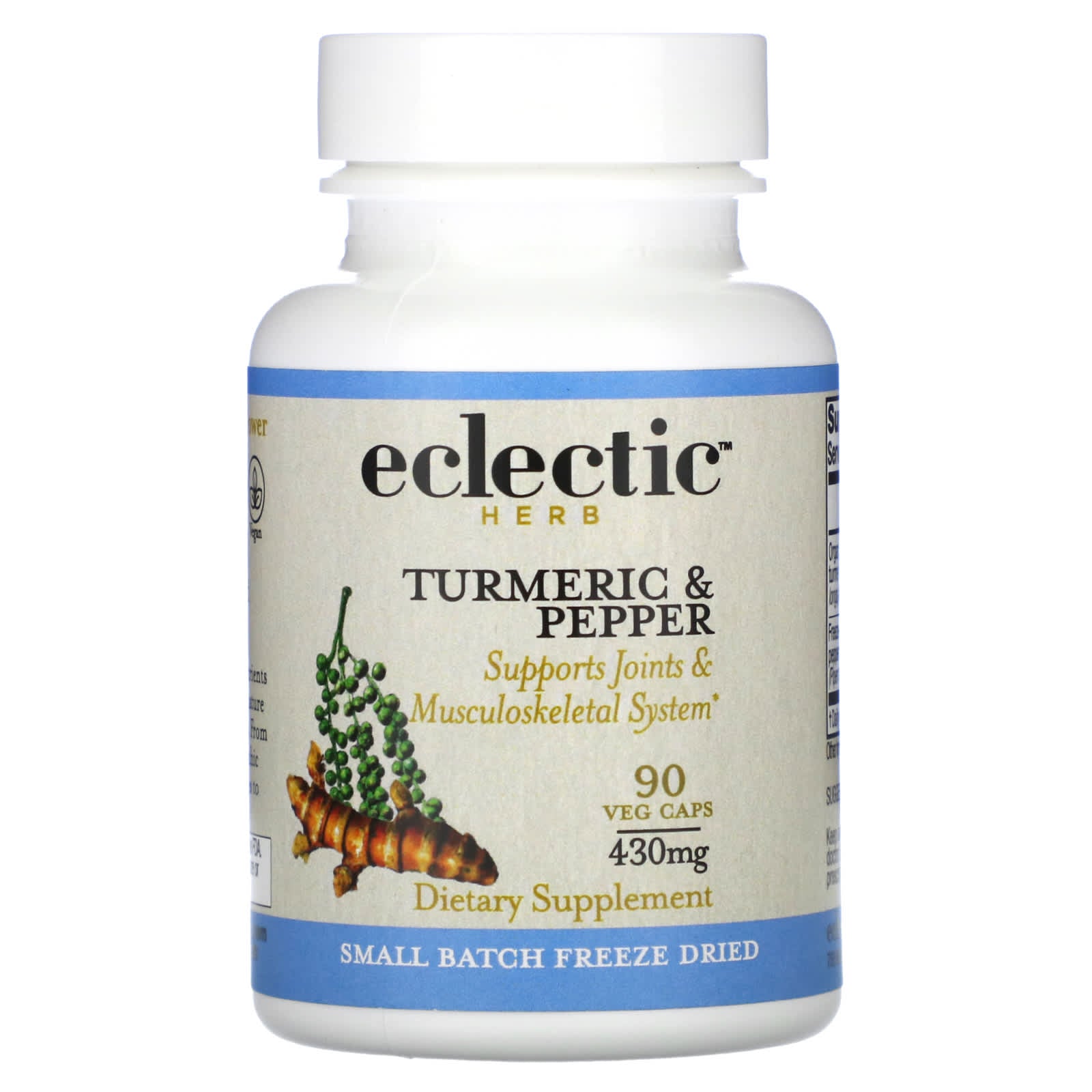 Turmeric & Pepper Freeze-Dried Herb Supplements for Joint Support - Image 1