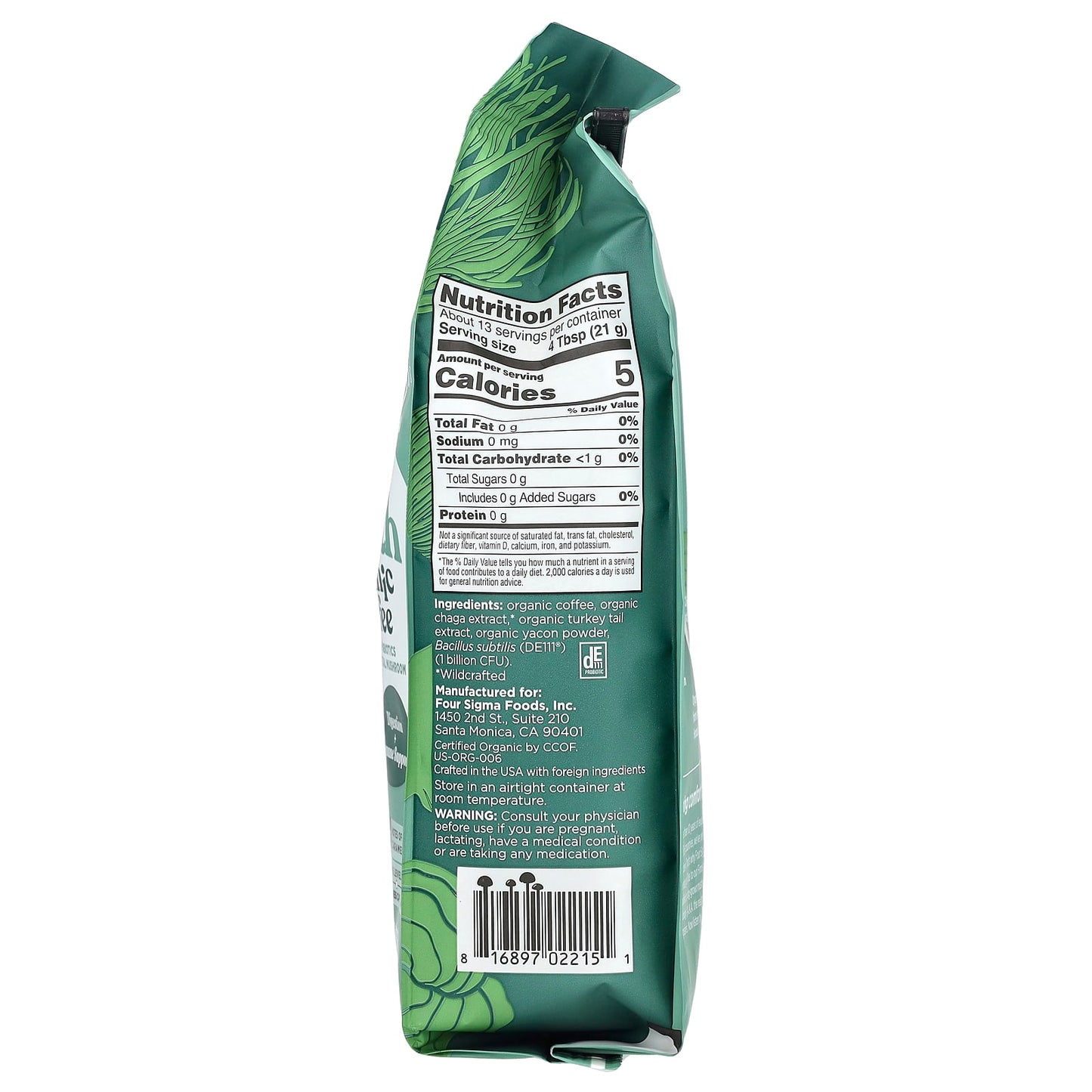 Four Sigmatic Gut Health Coffee: Organic & Probiotic-Rich, Medium Roast - Image 2