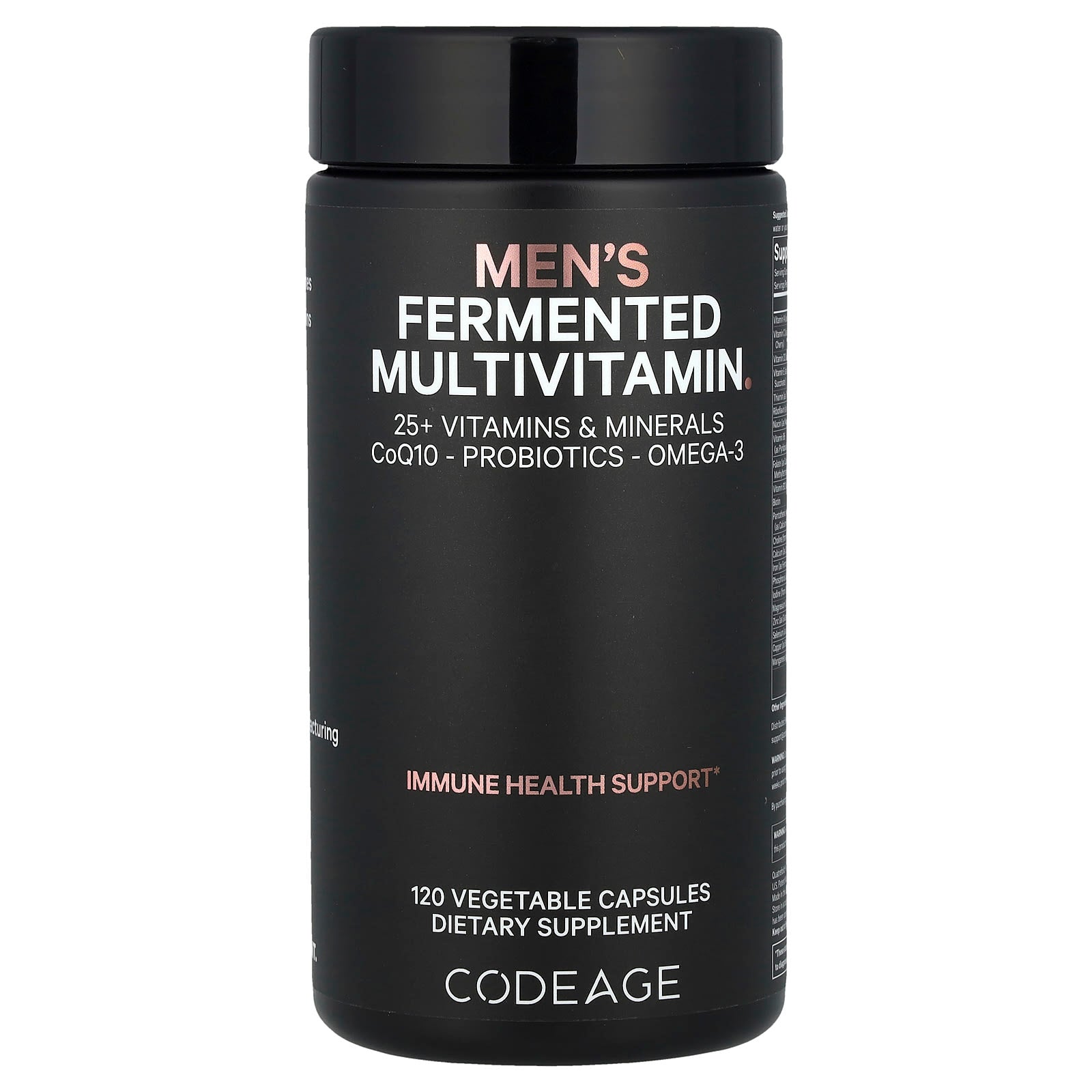 Codeage Men's Fermented Multivitamin, 120 Capsules - Boost Energy & Immunity - Image 1