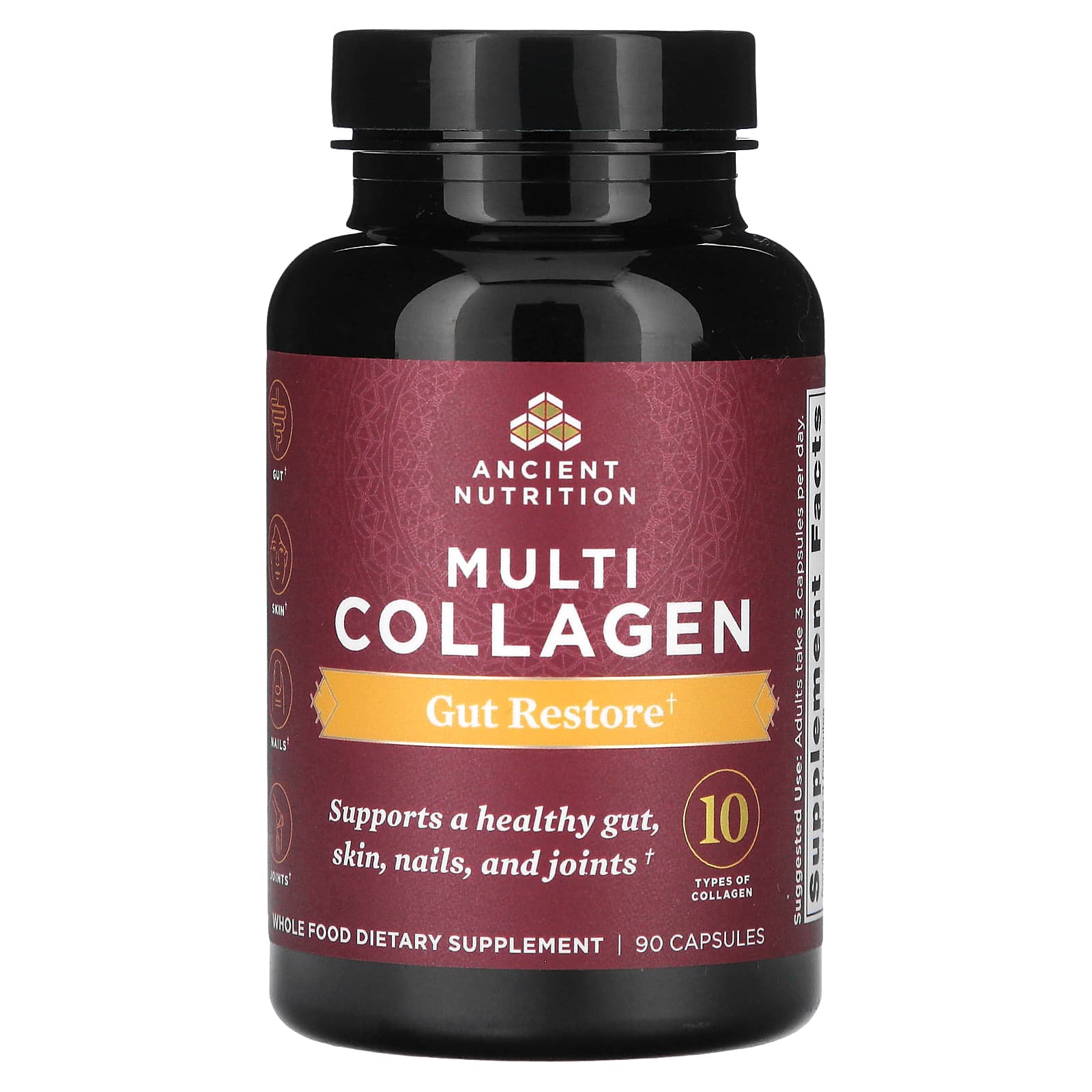 Multi Collagen Gut Restore Supplement - 10 Types - 90 Capsules - Image 1