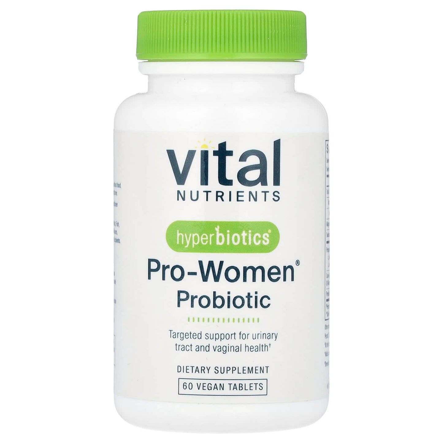 Vital Nutrients, Hyperbiotics®, Pro-Women® Probiotic, 60 Vegan Tablets - Image 1