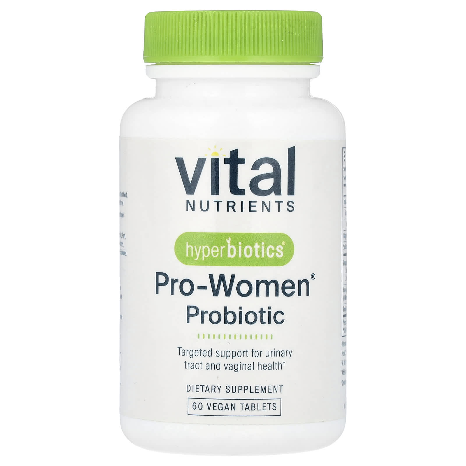 Vital Nutrients, Hyperbiotics®, Pro-Women® Probiotic, 60 Vegan Tablets - Image 1
