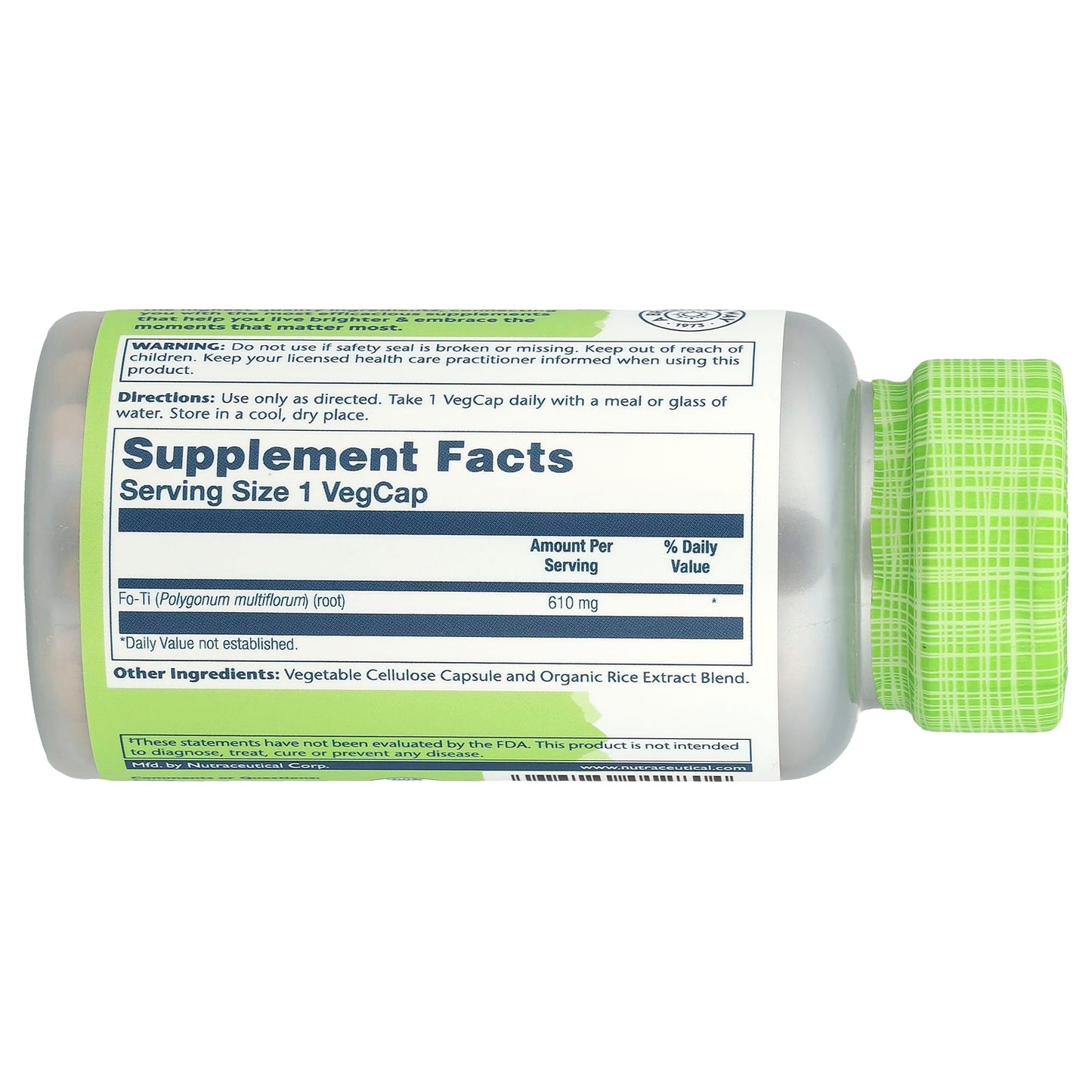 Solaray, True Herbs, Fo-Ti He-Shou-Wu, 610 mg, 100 VegCaps - Image 2