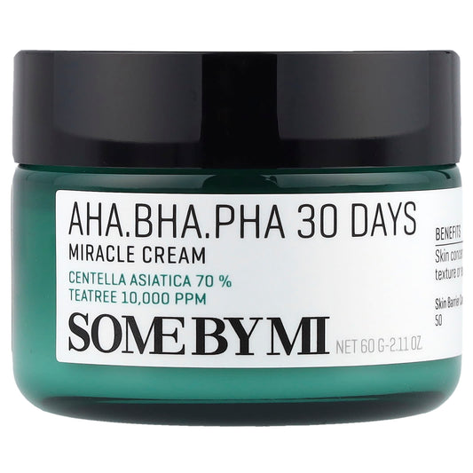 SOME BY MI, AHA. BHA. PHA 30 Days Miracle Cream, 2.11 oz (60 g) - Image 1