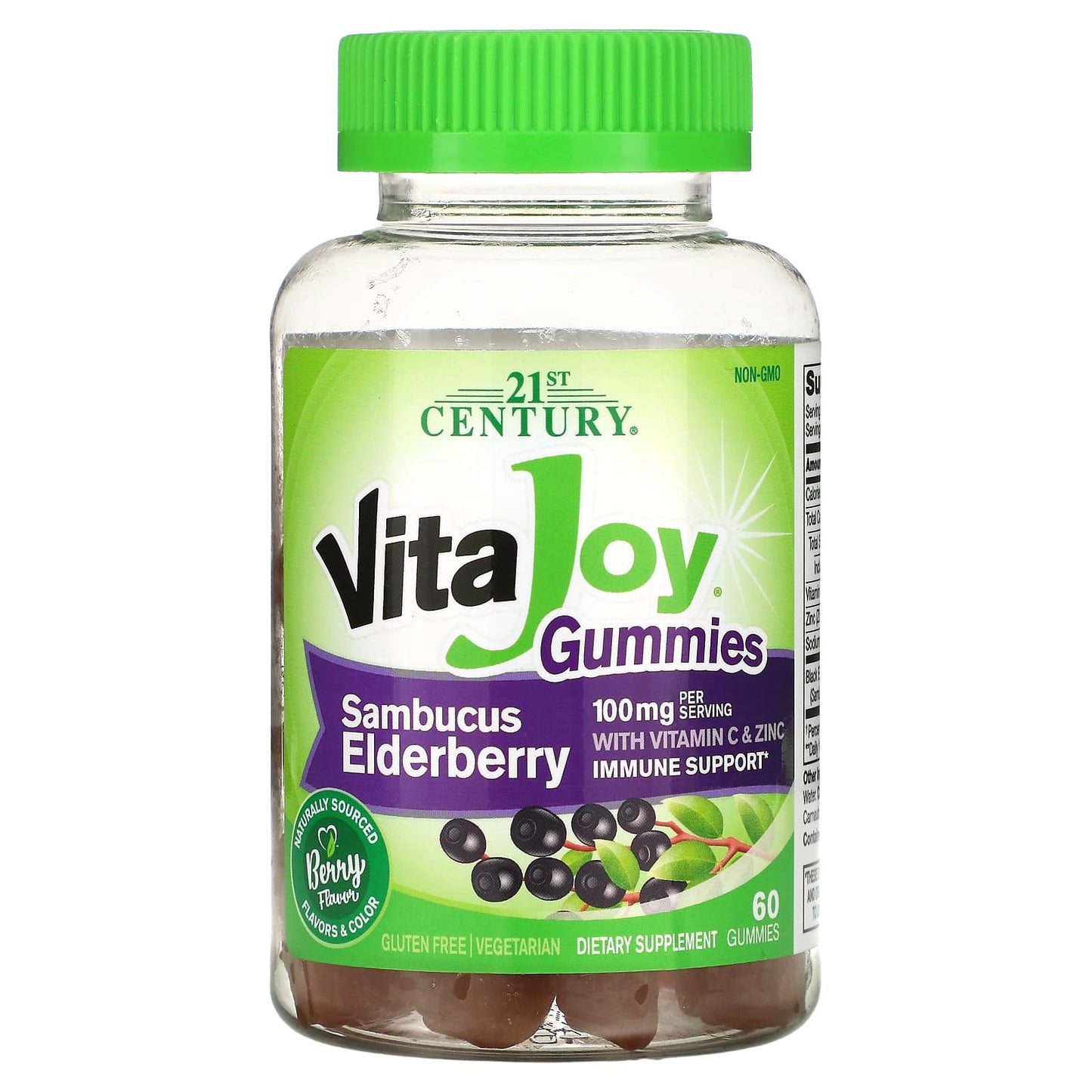 Elderberry Gummies with Vitamin C & Zinc for Immune Support - Image 1