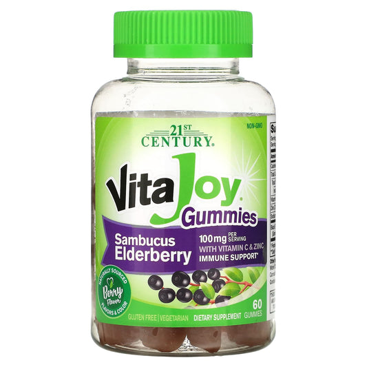 Elderberry Gummies with Vitamin C & Zinc for Immune Support - Image 1