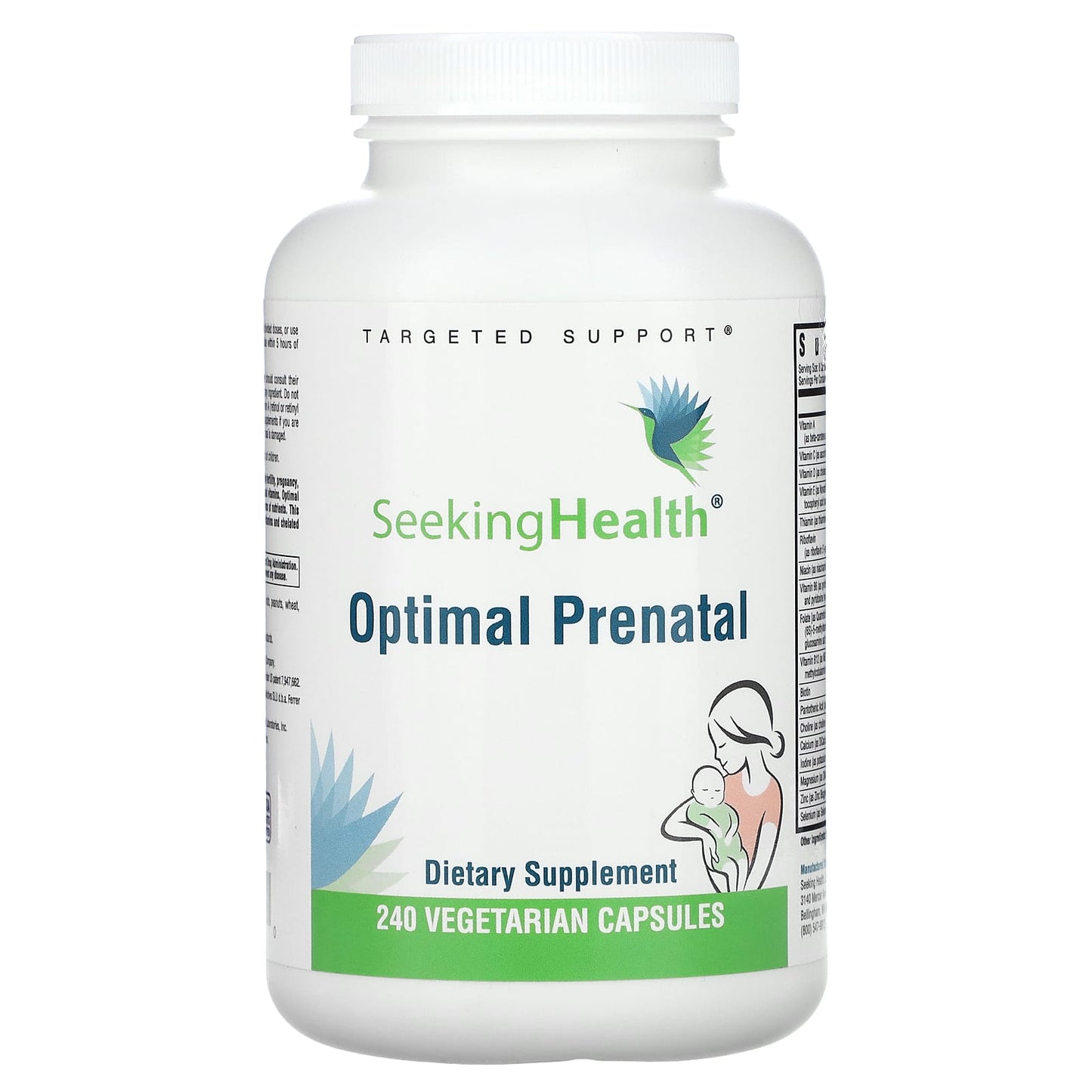 Seeking Health, Optimal Prenatal, 240 Vegetarian Capsules - Image 1